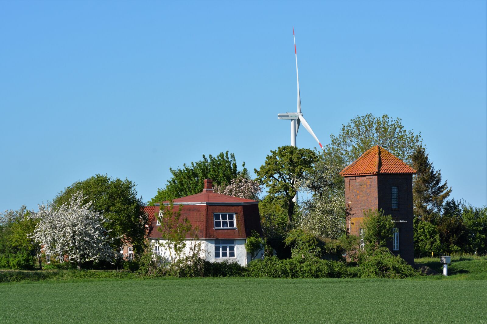 Nikon D5200 sample photo. Landscape polder, old mill photography