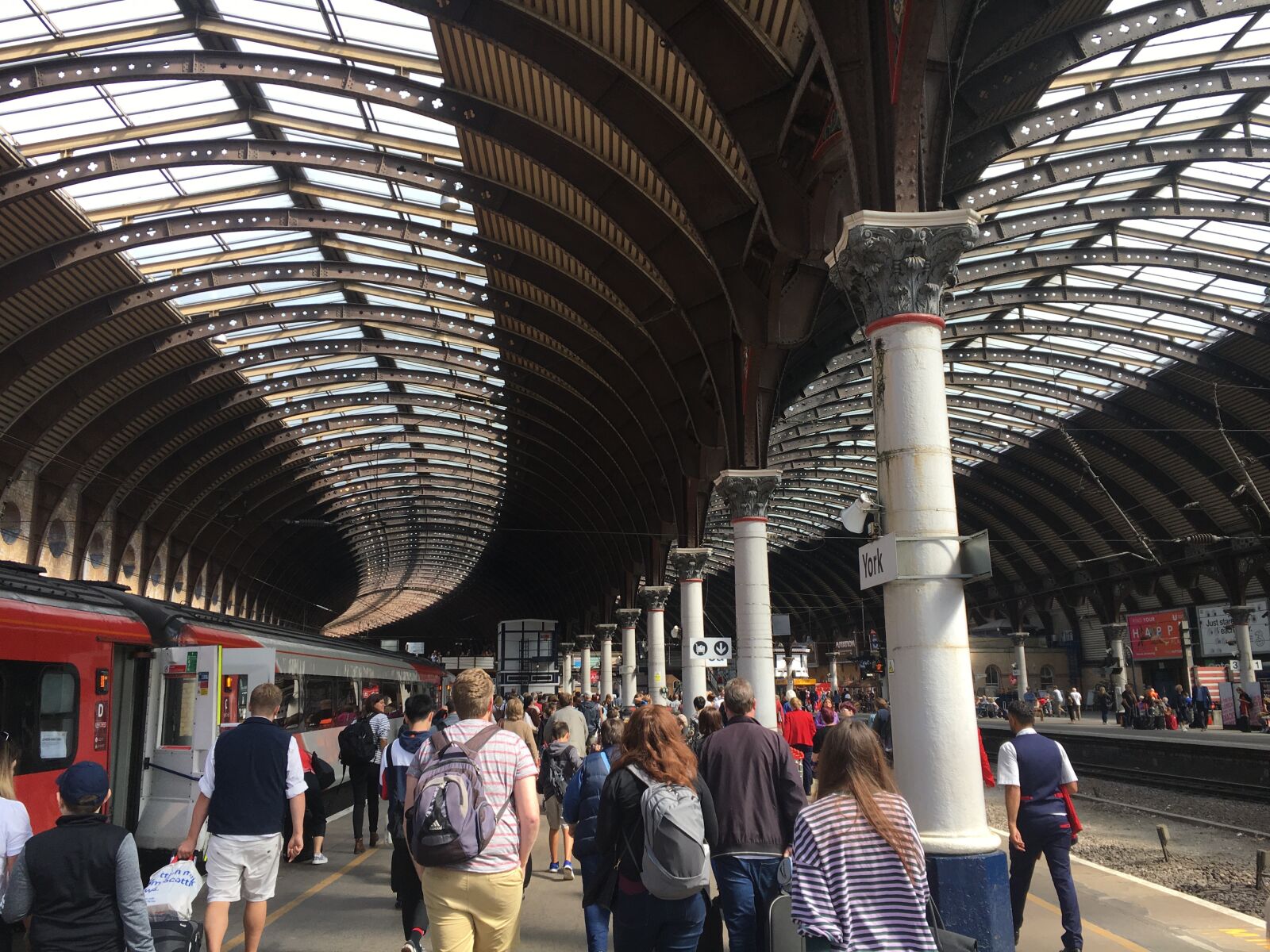 Apple iPhone 6s sample photo. York station, uk, railway photography