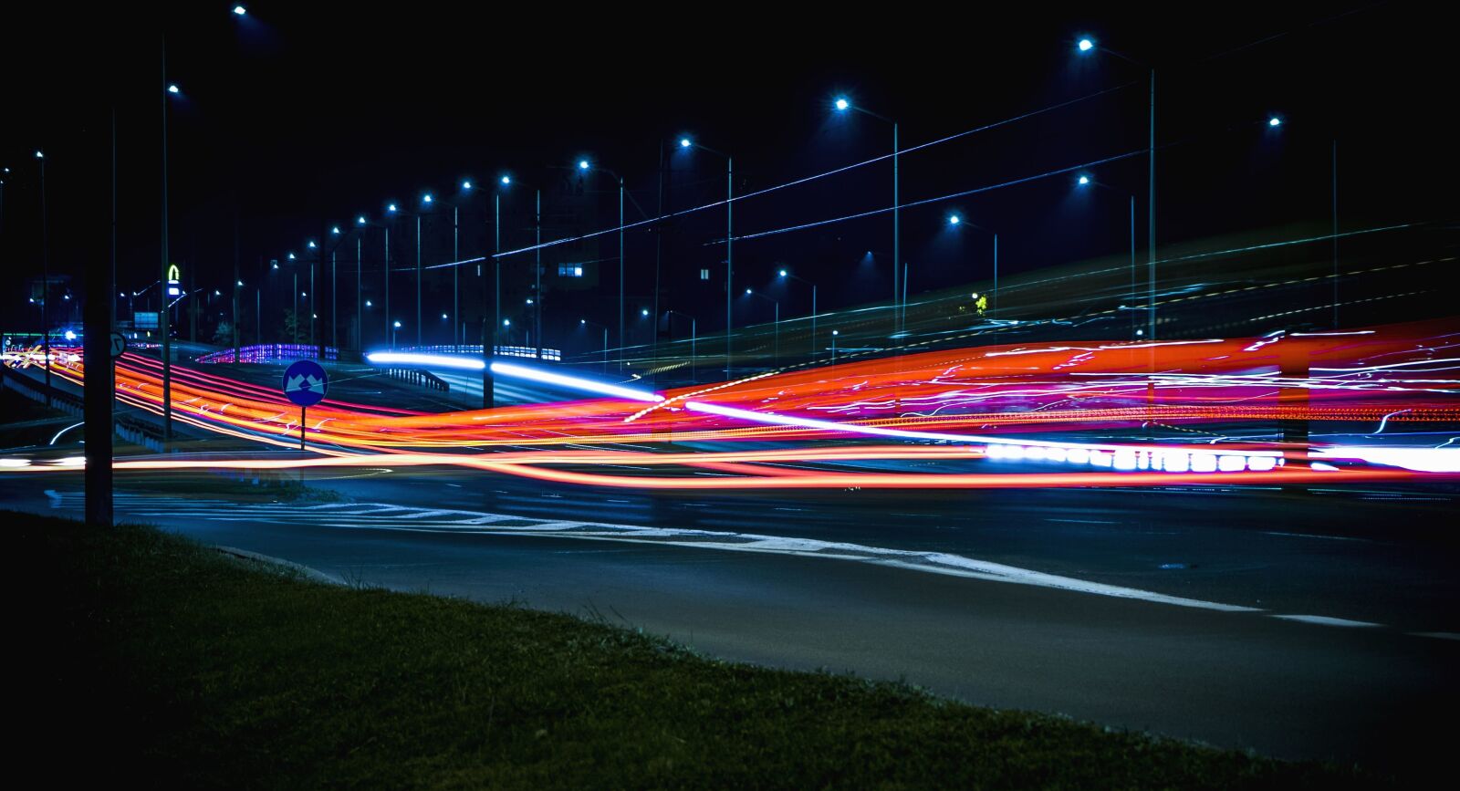 Olympus OM-D E-M10 II sample photo. Architecture, bridge, evening, highway photography