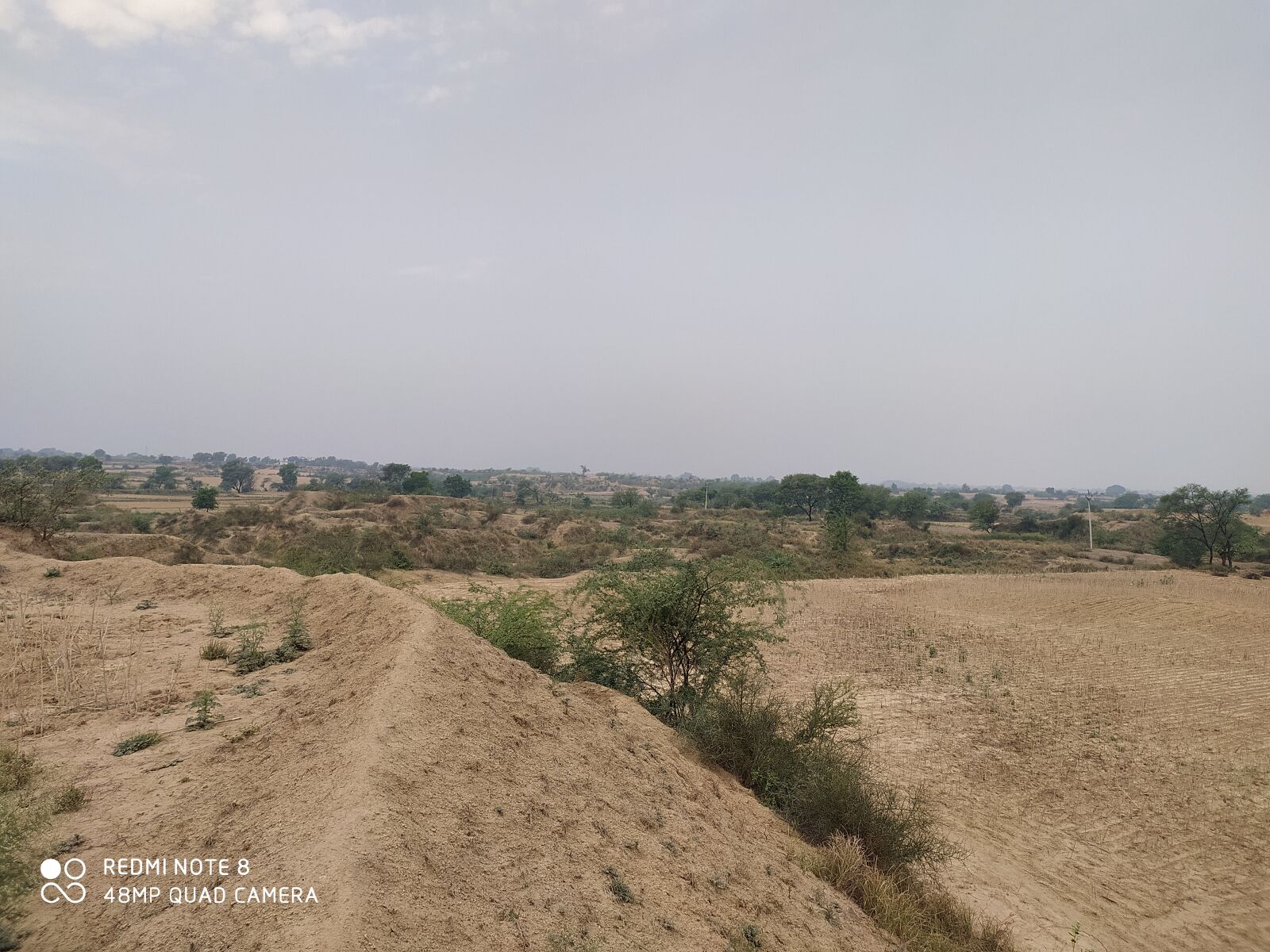 Xiaomi Redmi Note 8 sample photo. Chambal, farms, badlands photography