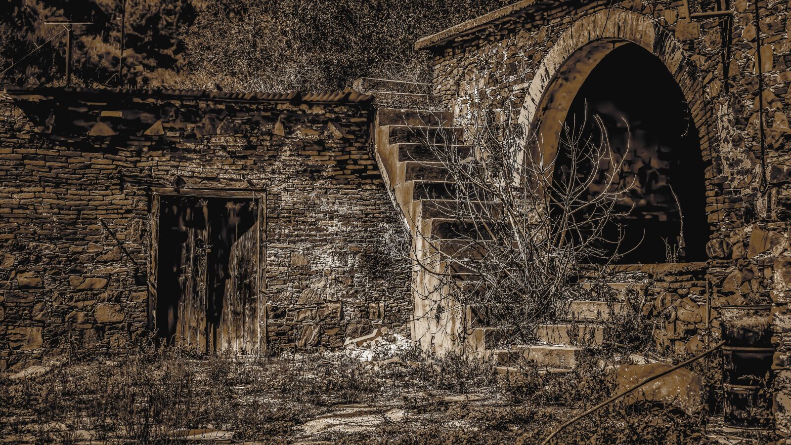 Nikon D3300 sample photo. Old house, abandoned, decay photography