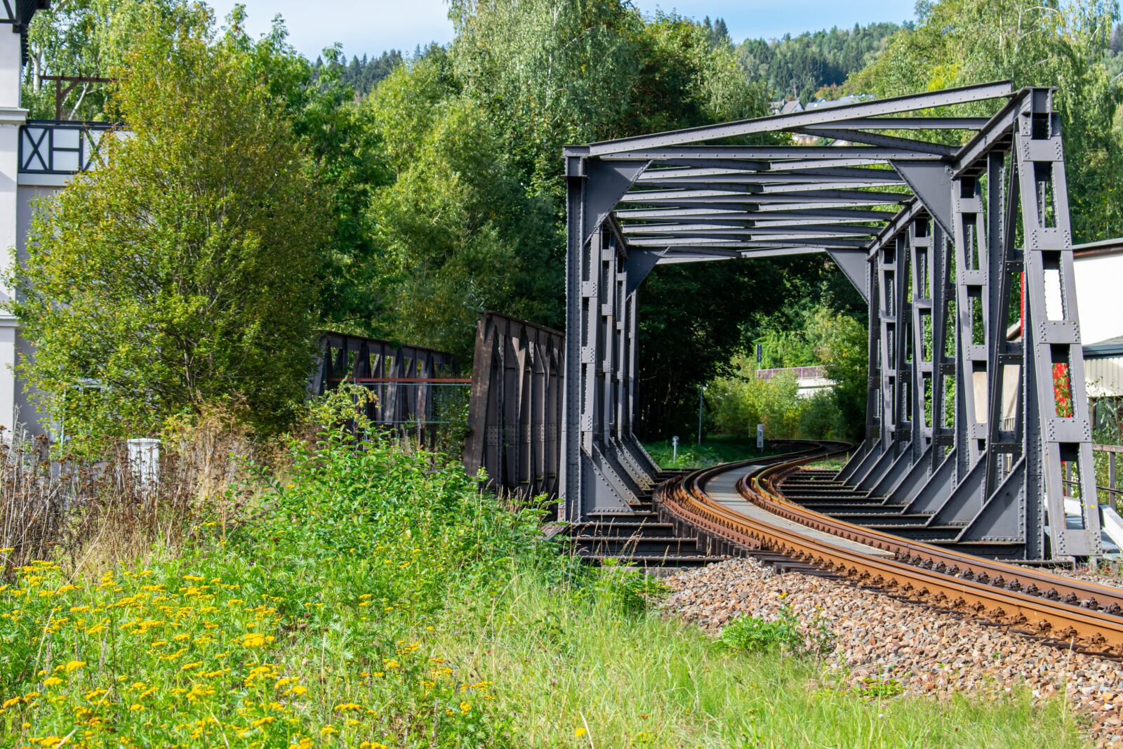 Nikon D5300 sample photo. Railway bridge, steel structure photography