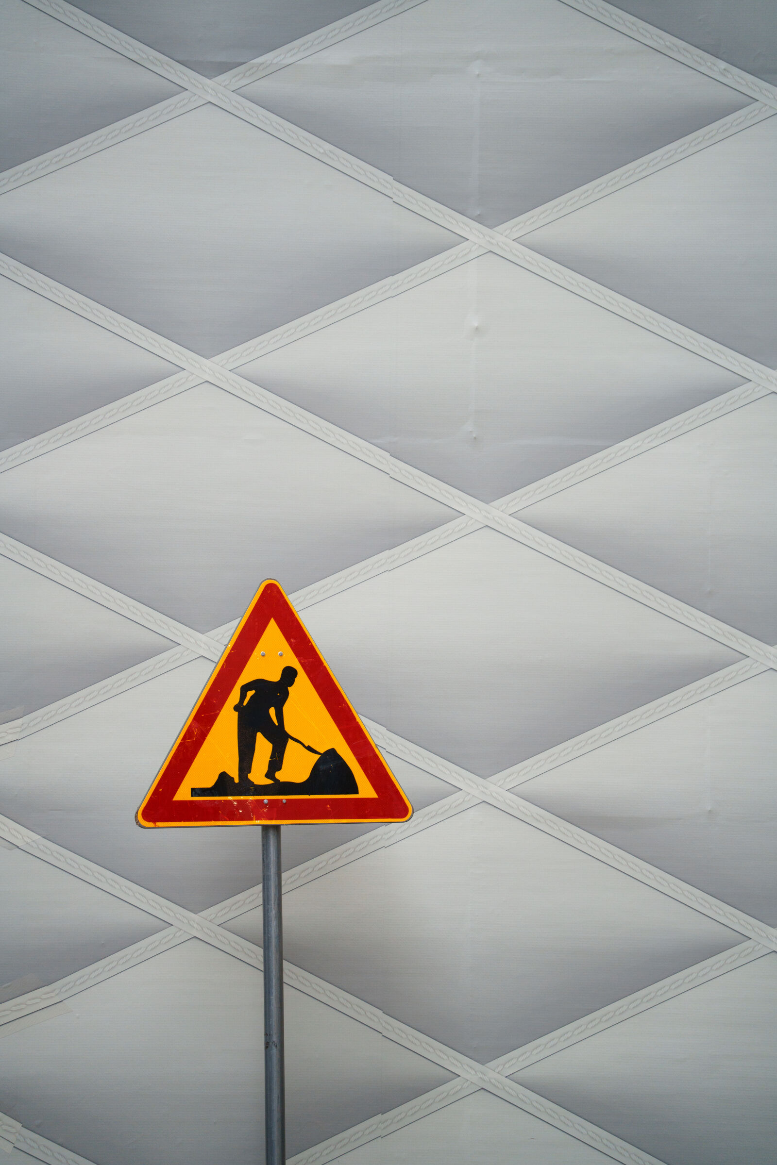 Sony a7R V sample photo. Vuitton under construction photography