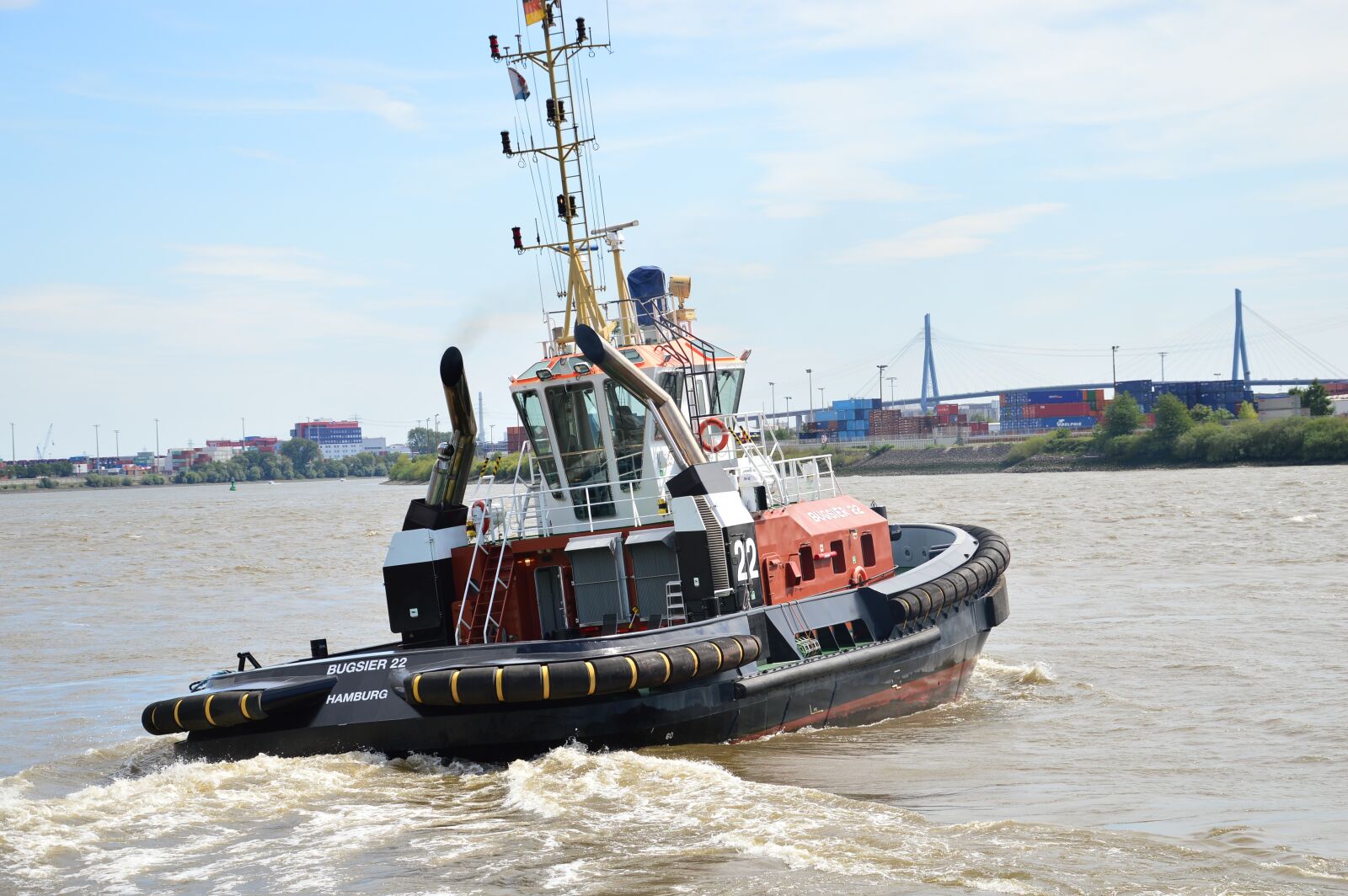 Nikon D3200 sample photo. Tug, port, hamburg photography