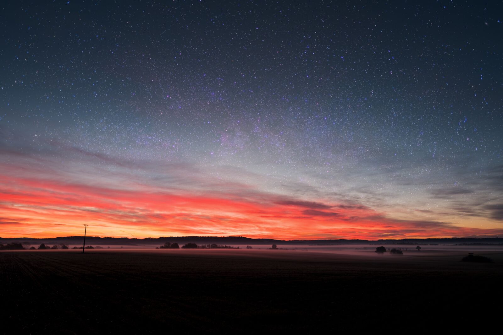 Fujifilm X-T2 + Fujifilm XF 16mm F1.4 R WR sample photo. Sky, star, fog photography