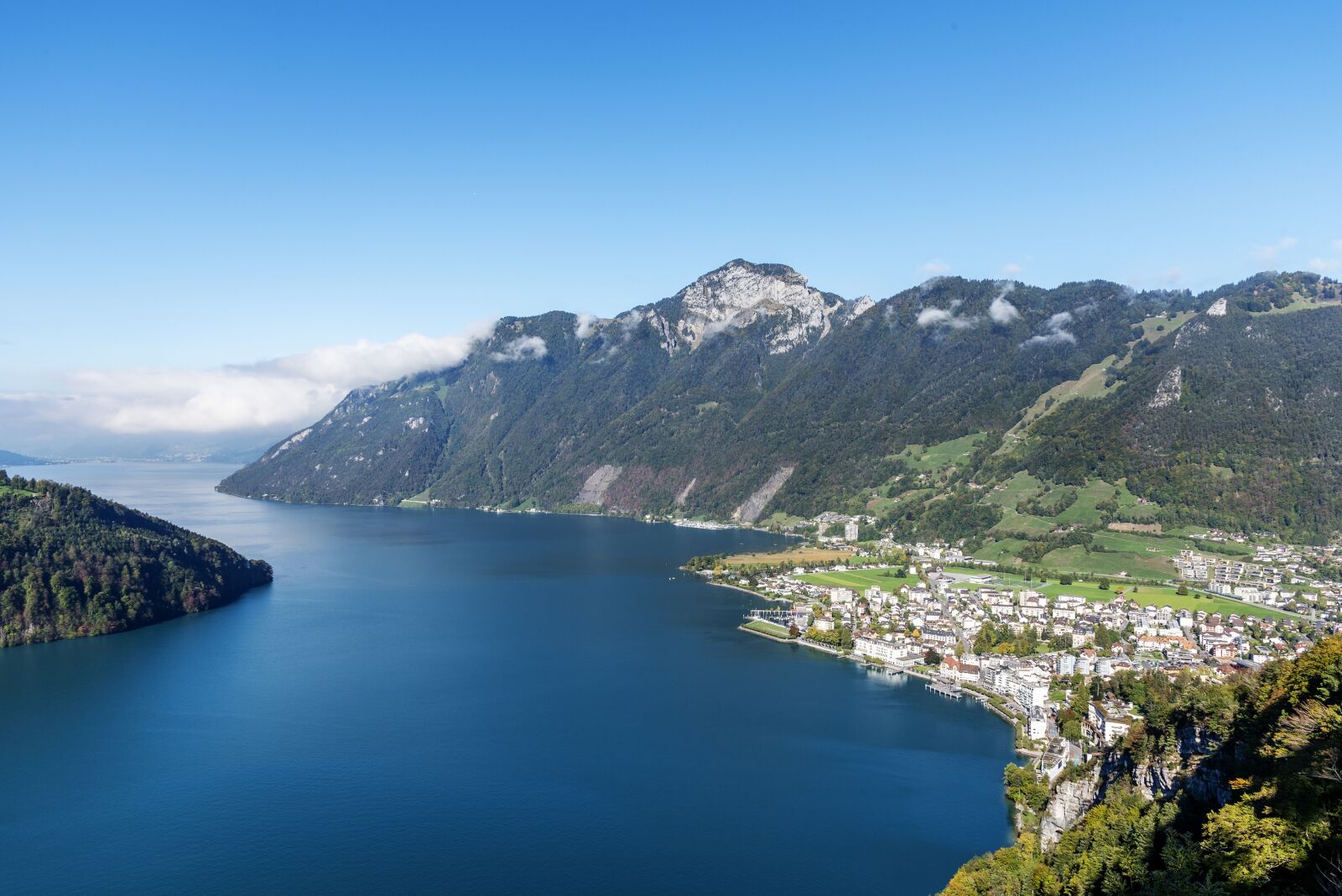Nikon D750 sample photo. Lake lucerne region, fountain photography