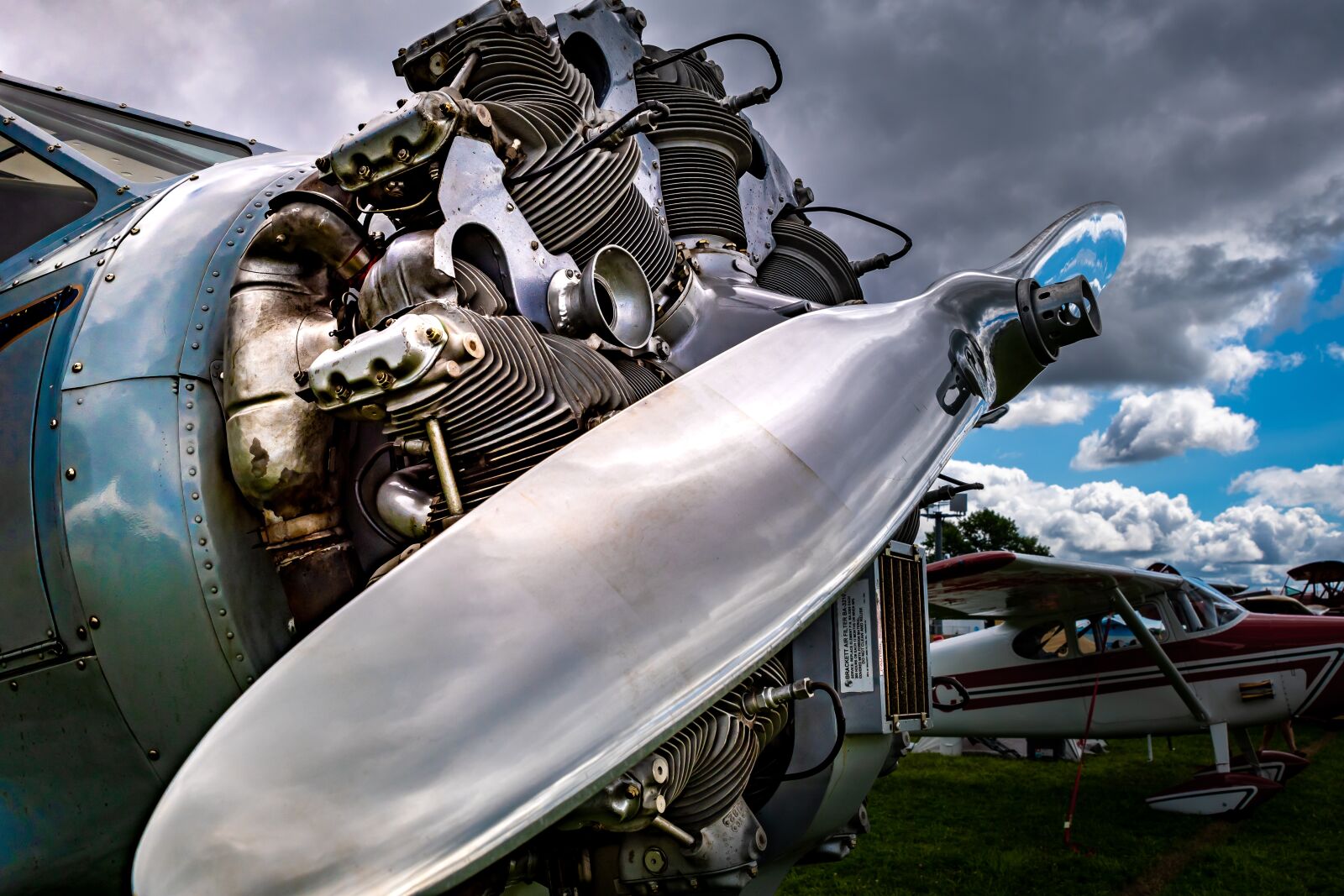 Tamron SP 24-70mm F2.8 Di VC USD sample photo. Vintage, aircraft, propeller photography