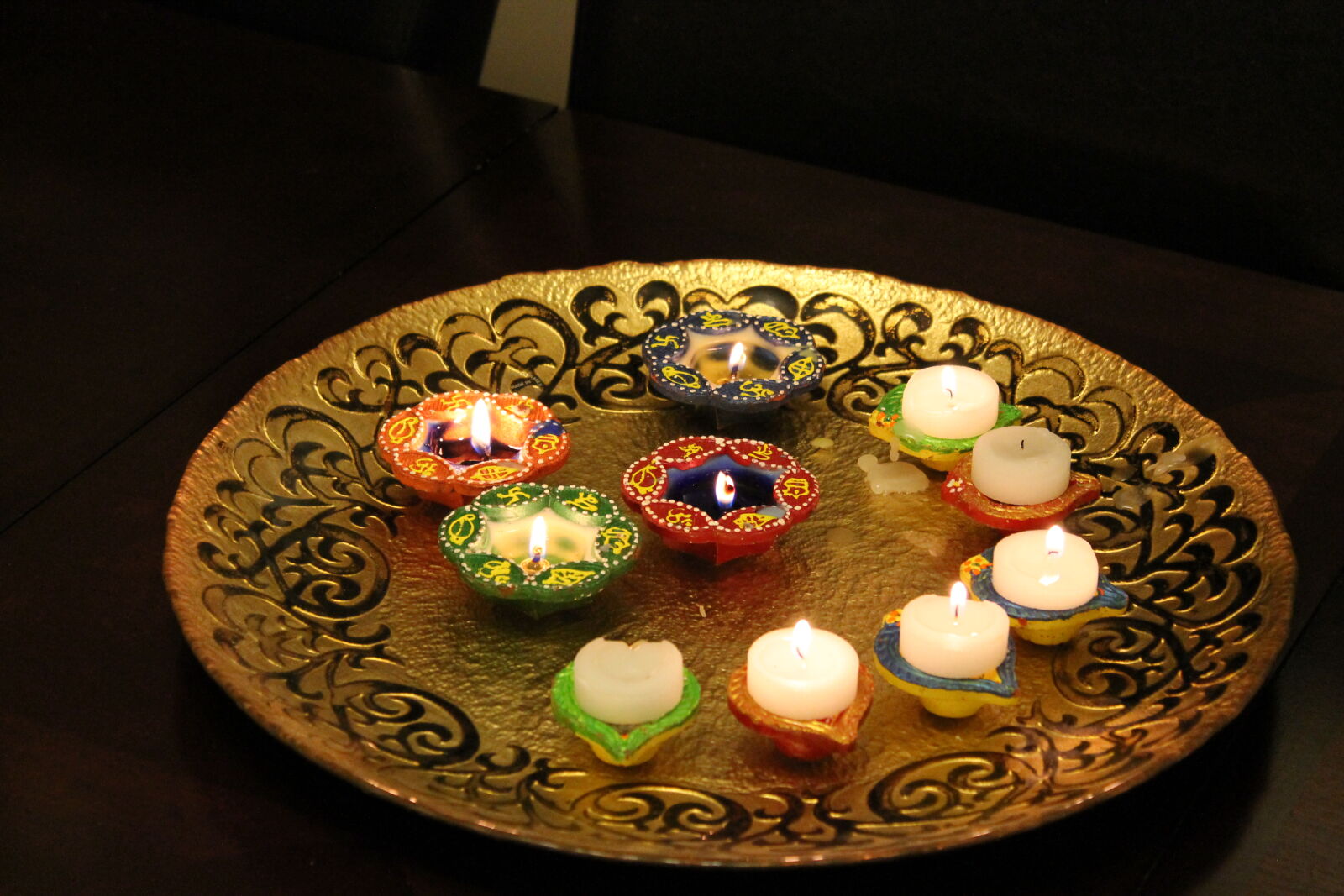 Canon EOS 1100D (EOS Rebel T3 / EOS Kiss X50) sample photo. Diwali, lights, candle photography
