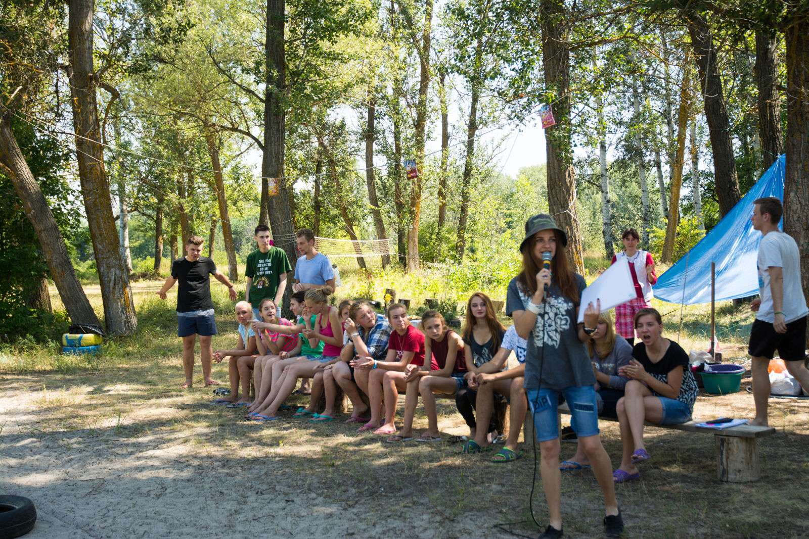 Nikon D7100 sample photo. Camp, dip, forest, pine photography