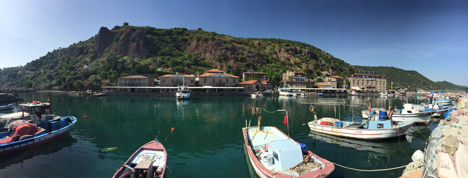 iPhone 6 Plus back camera 4.15mm f/2.2 sample photo. Assos, ancient port, landscape photography