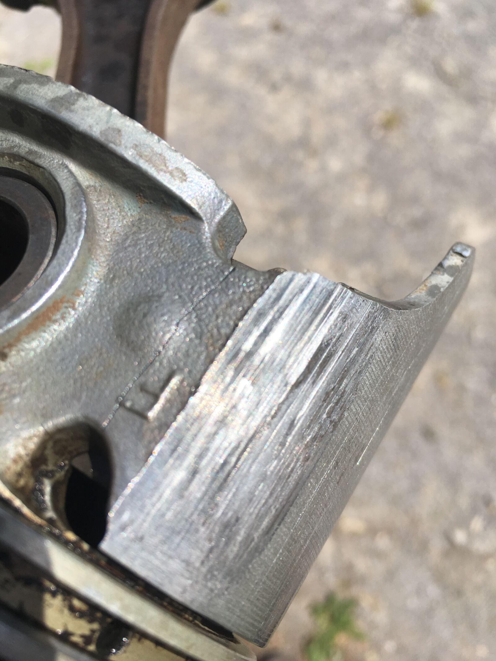 iPhone SE back camera 4.15mm f/2.2 sample photo. Piston, engine, cylinder photography