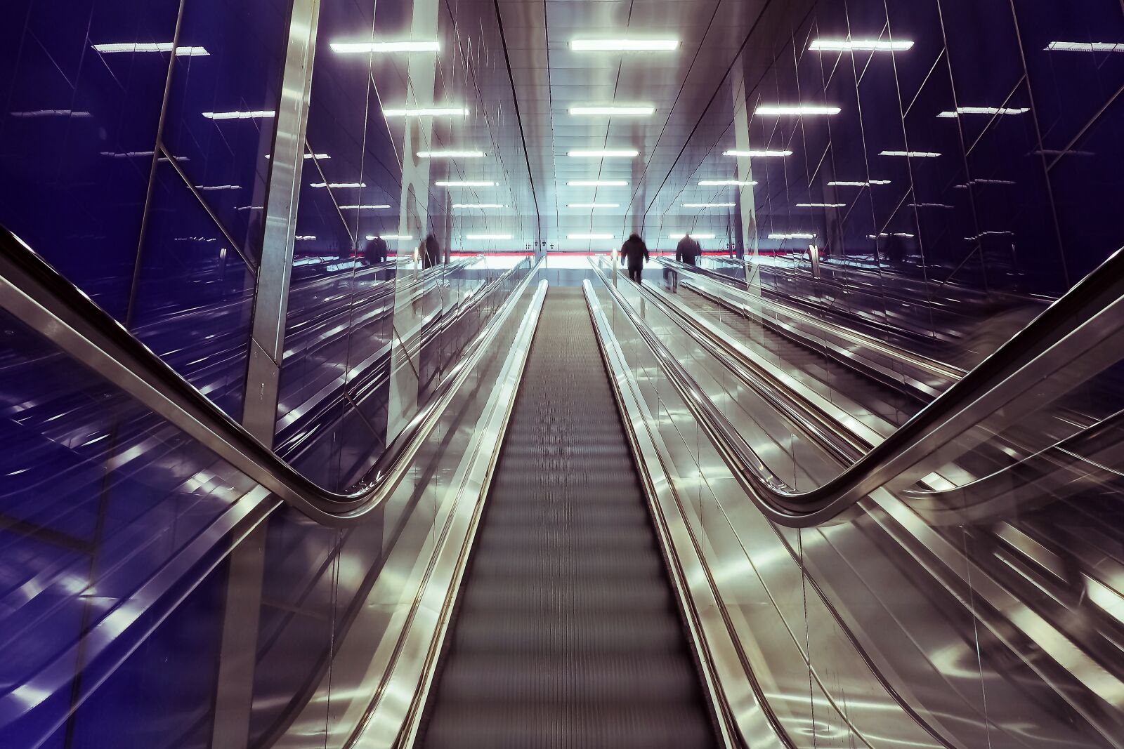 Olympus OM-D E-M10 sample photo. Architecture, escalator, stairs photography