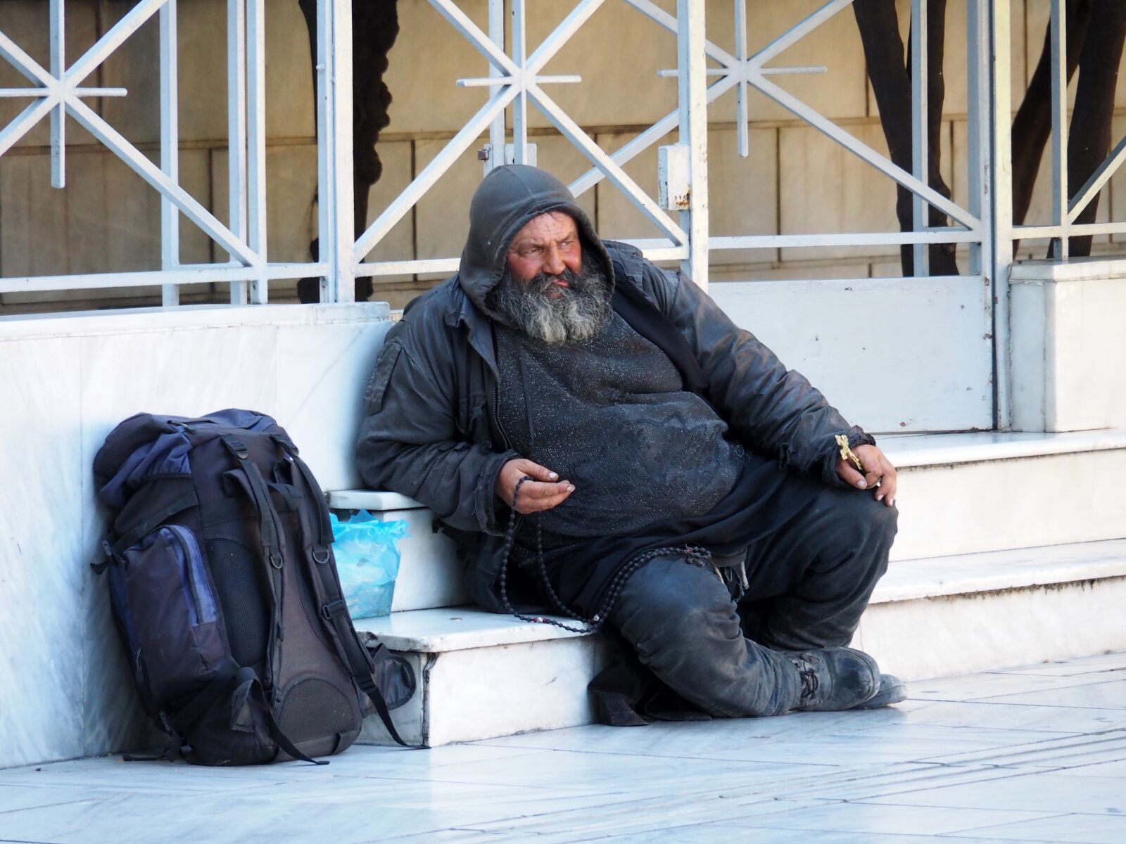 Olympus OM-D E-M10 II sample photo. Wanderer, man, greek photography