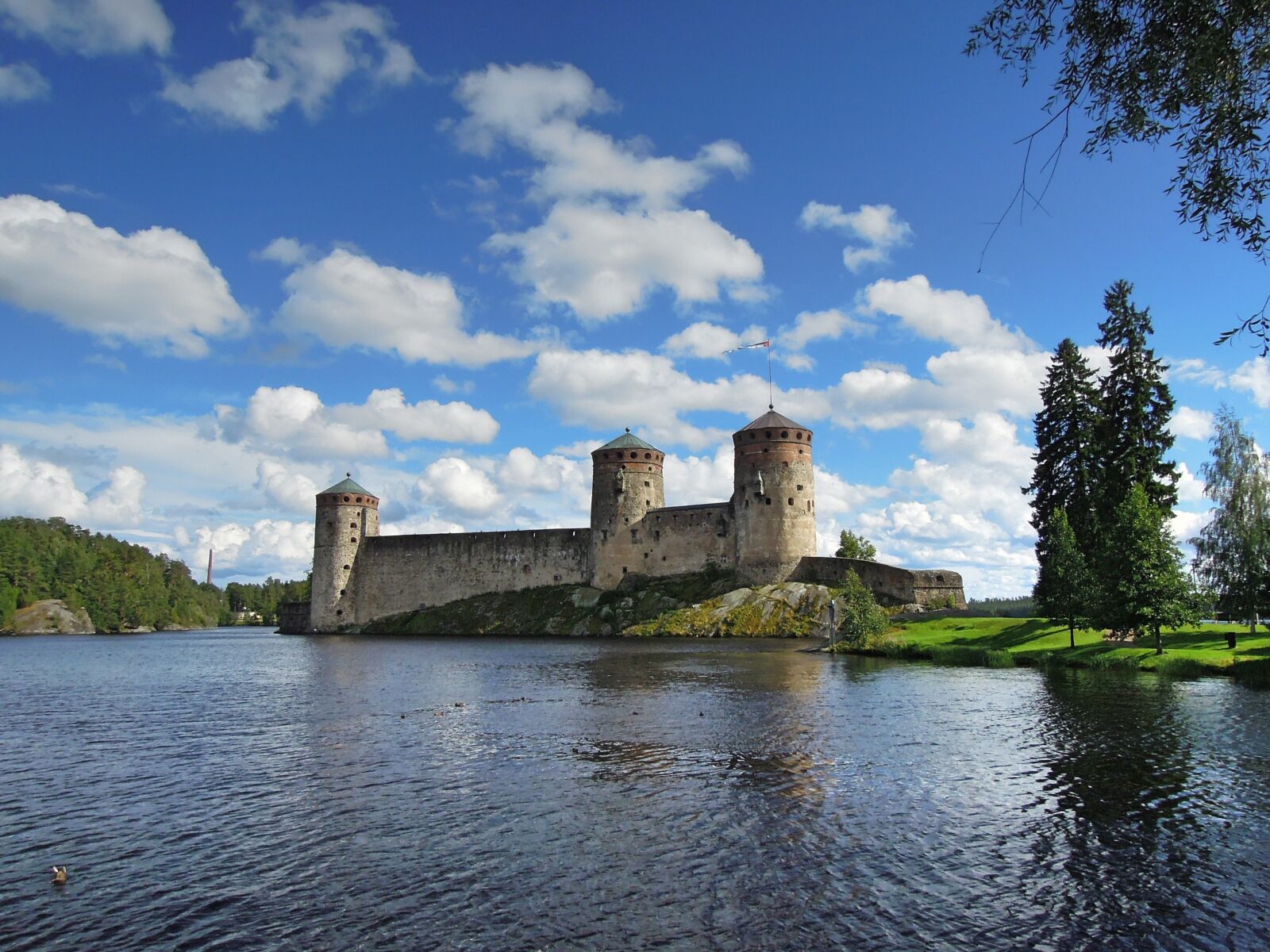 Nikon Coolpix P300 sample photo. Olaf's castle, savonlinna, city photography