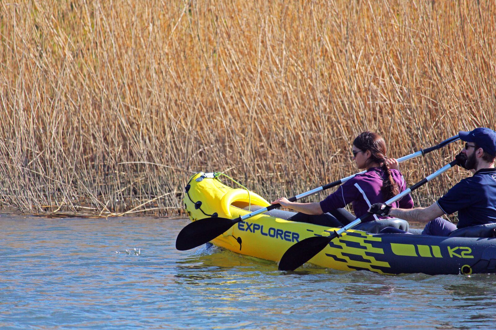 Canon EOS 700D (EOS Rebel T5i / EOS Kiss X7i) sample photo. Paddle boat, canoeing, reed photography