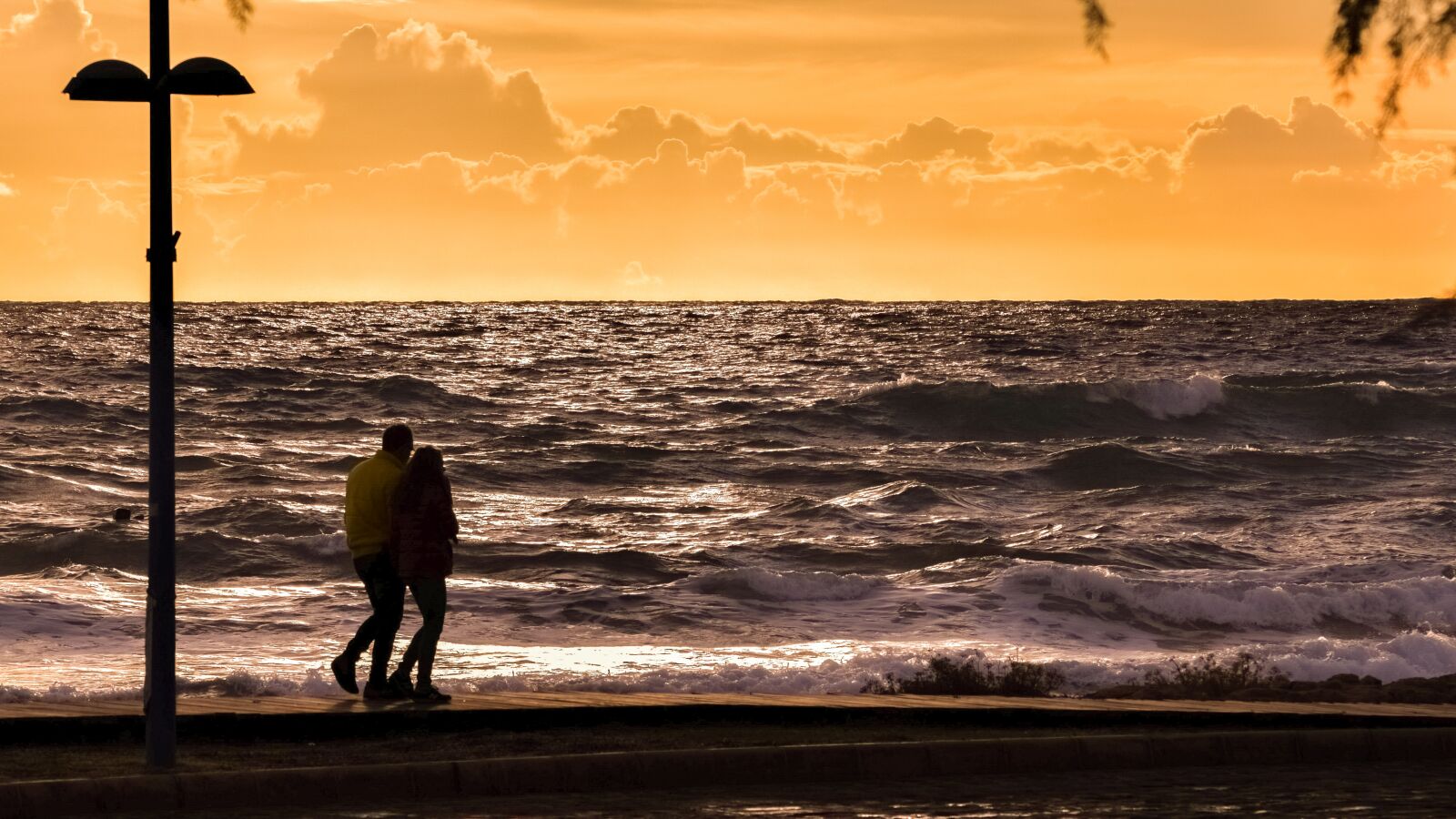 Nikon D3300 sample photo. Sunset, sea, promenade photography