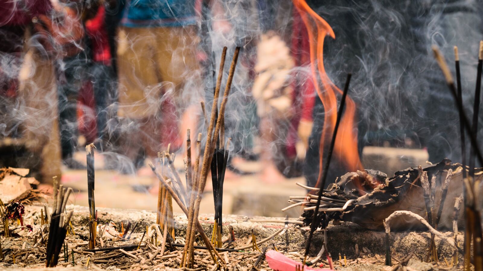Nikon D5300 sample photo. Incense stick, worship, religion photography