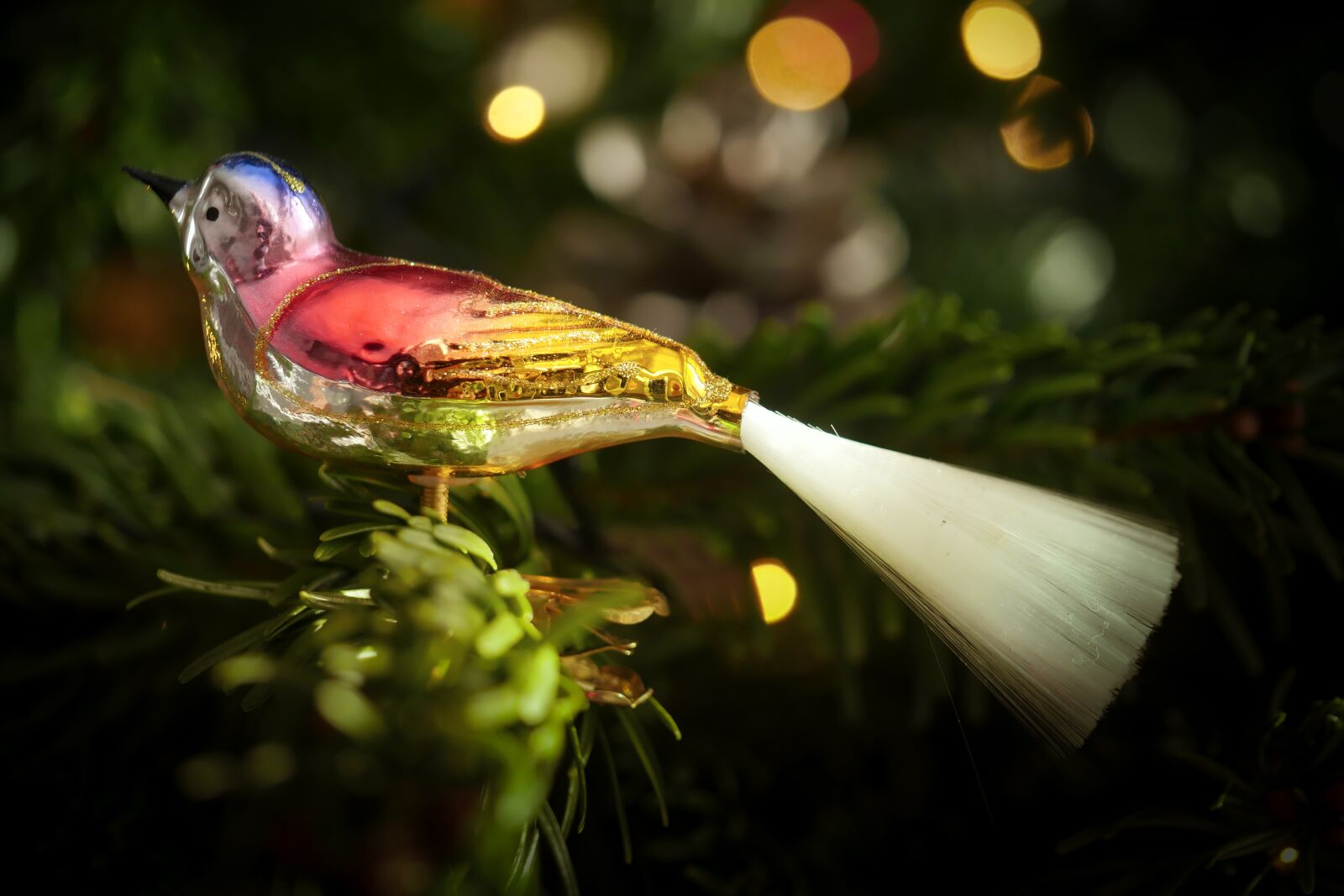 Panasonic Lumix DMC-GX8 sample photo. Christmas decorations, bird, christmas photography
