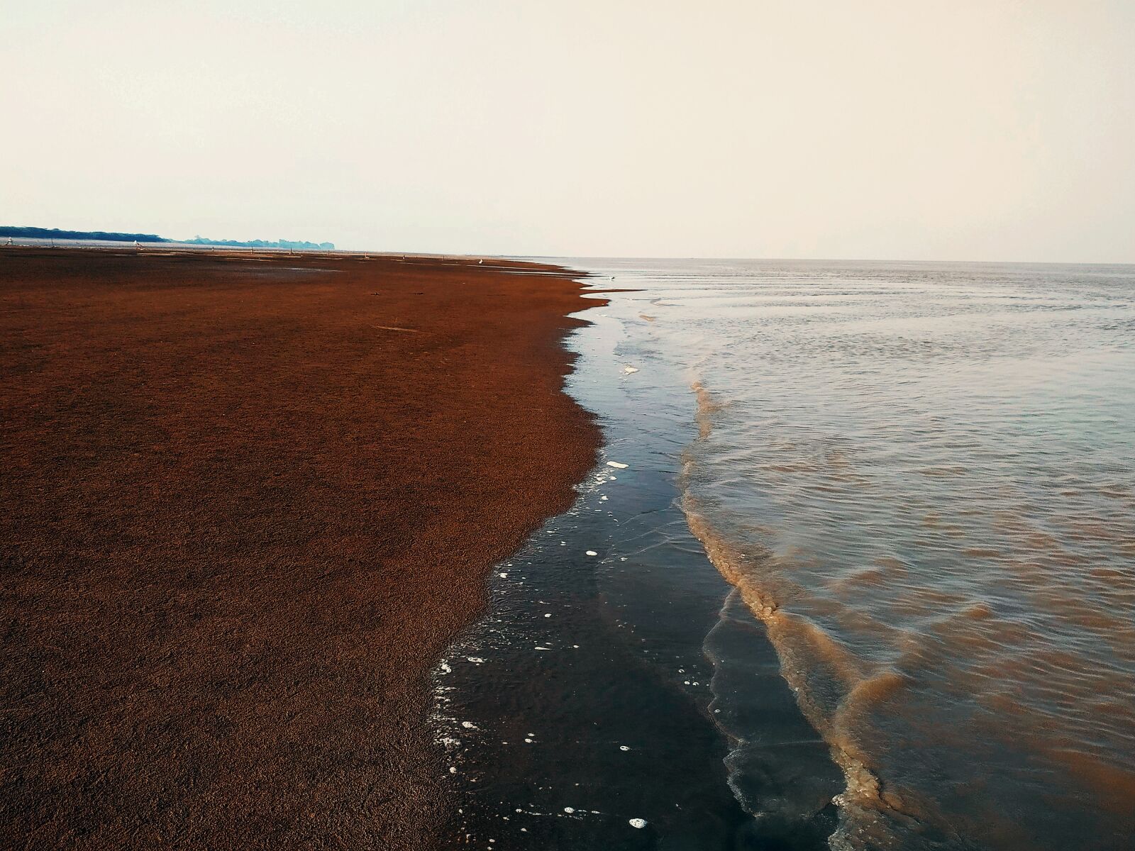 Xiaomi Redmi Note 6 Pro sample photo. Beach, sunset, winter photography