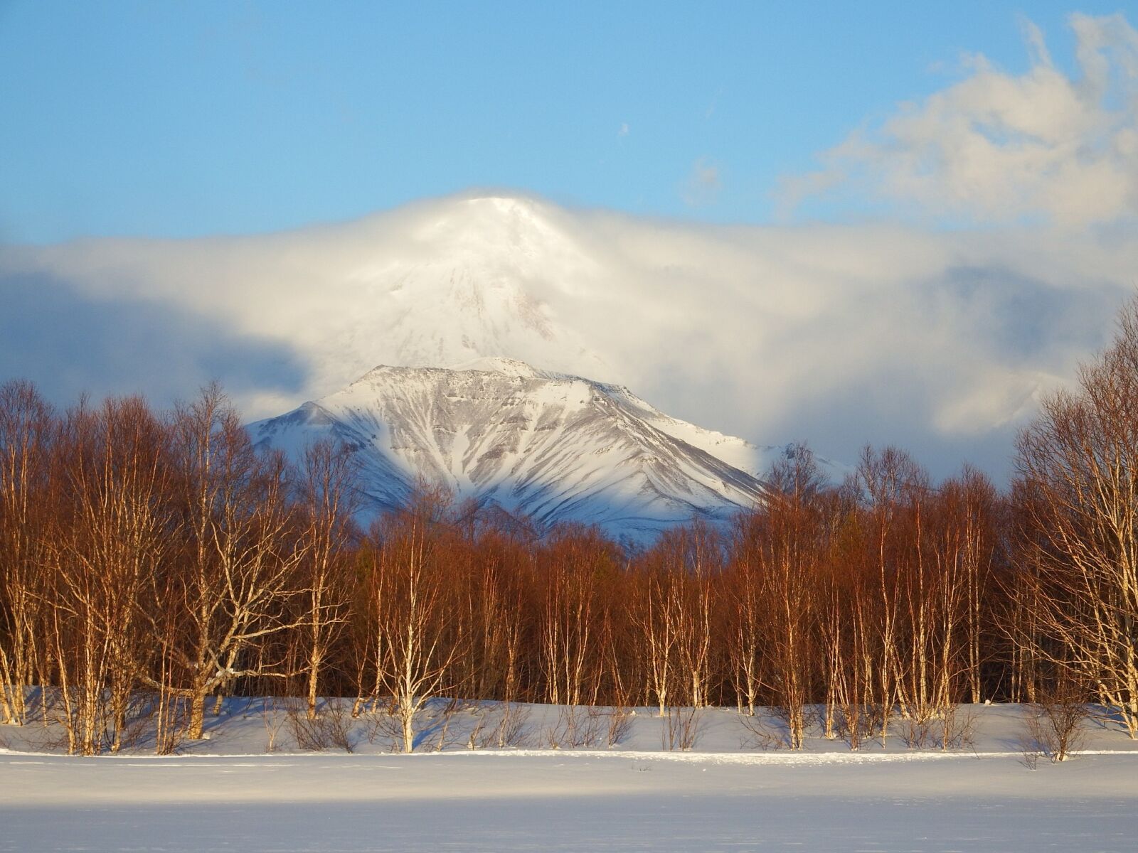 Fujifilm FinePix S1 sample photo. Volcano, the volcano avachinsky photography