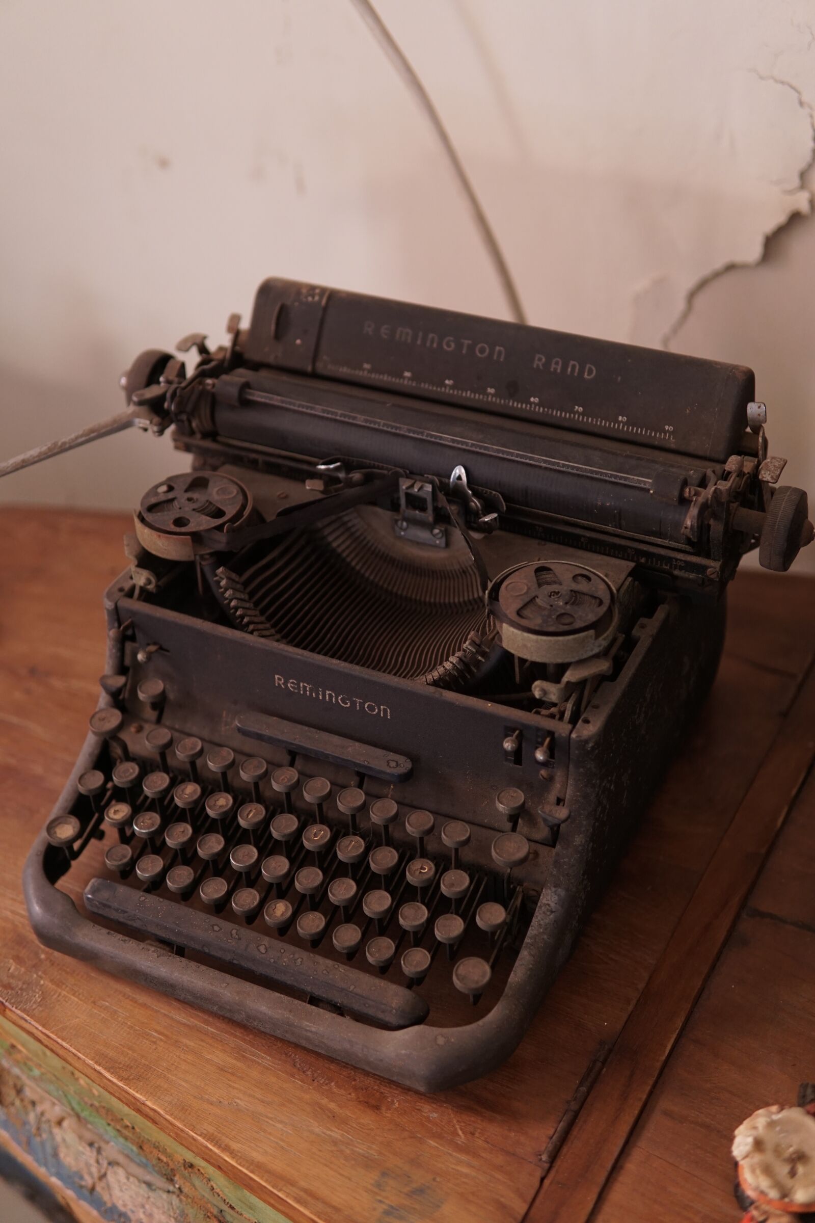 30mm F1.4 DC DN | Contemporary 016 sample photo. Typewriter, antique, old photography