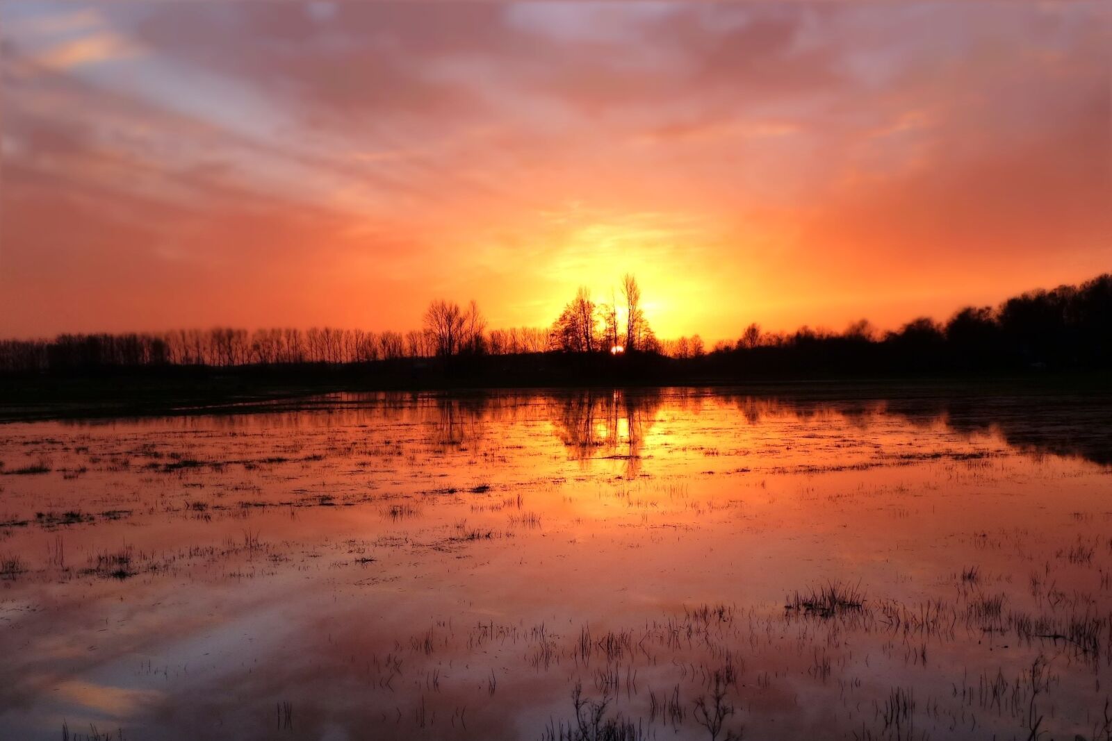 Panasonic Lumix DMC-FZ200 sample photo. Sunset, reported, flood photography