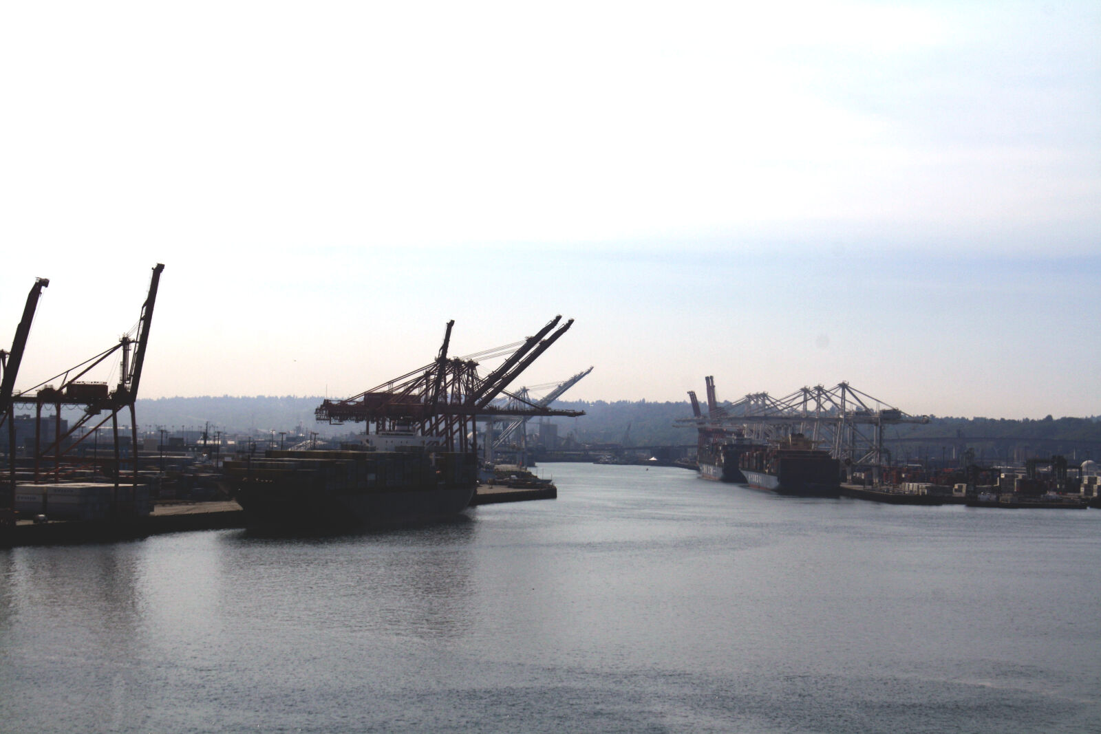 Canon EOS 1000D (EOS Digital Rebel XS / EOS Kiss F) sample photo. Cargo, cranes, port, shipping photography