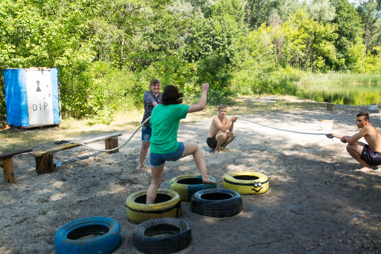 Nikon D7100 sample photo. Camp, dip, forest, pine photography