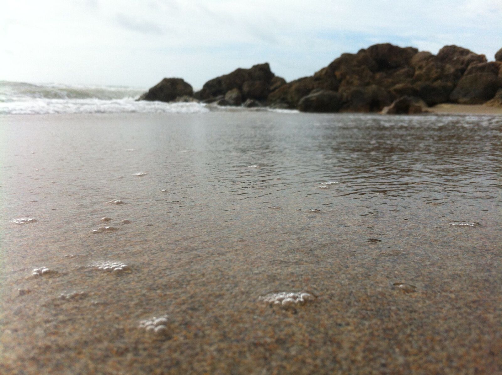 Apple iPhone 4 sample photo. Surf, rock, ocean photography