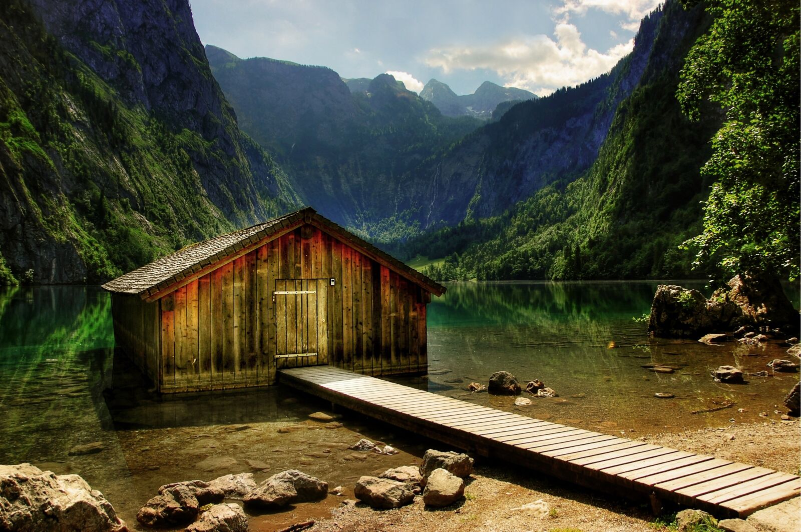 Nikon D40 sample photo. K nigssee, boat house photography