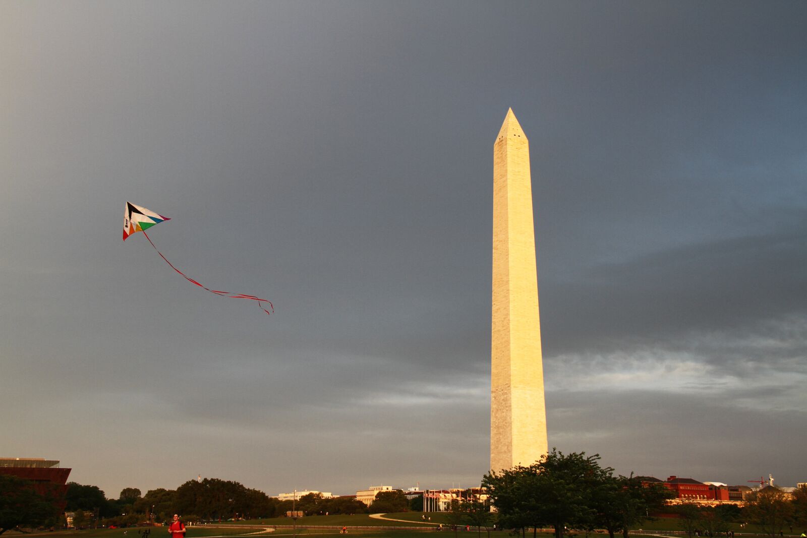 Canon EOS 7D sample photo. Memorial, kite, sunset photography