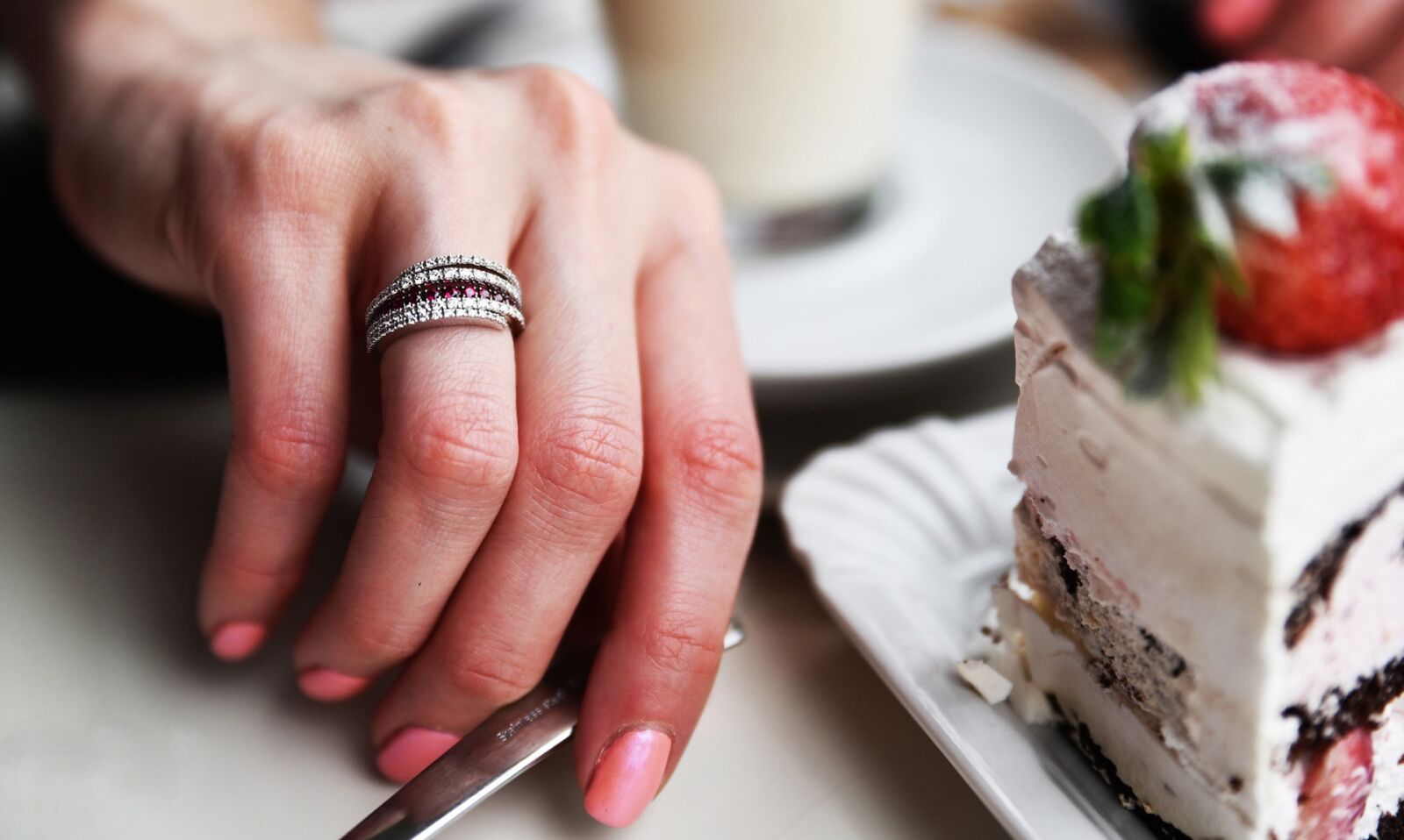 Nikon D750 sample photo. Diamond, hand, jewel ring photography