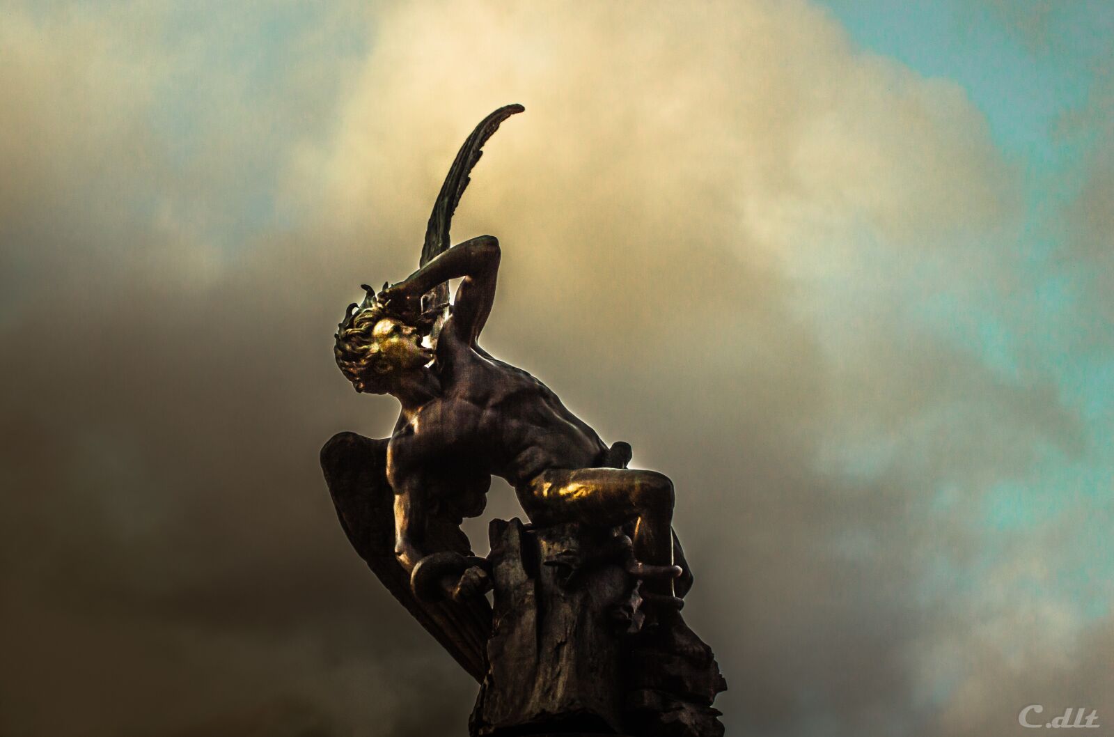 Nikon D3200 sample photo. Statue, madrid, monument photography