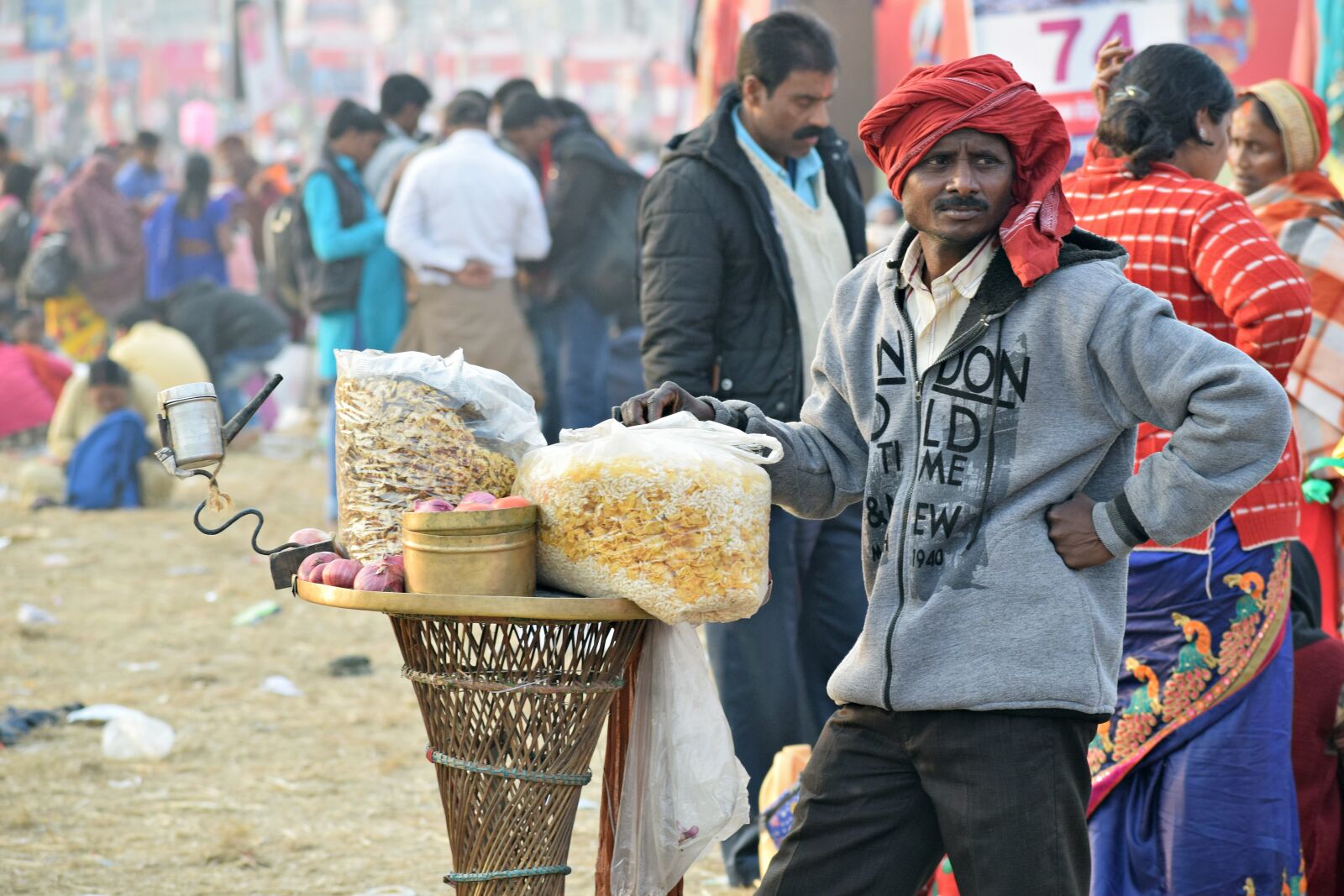 Nikon D3300 sample photo. Street hawker, hawker, india photography