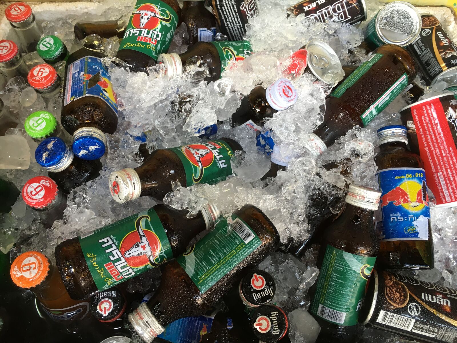 Apple iPhone 6s sample photo. Drinks on ice, bottles photography