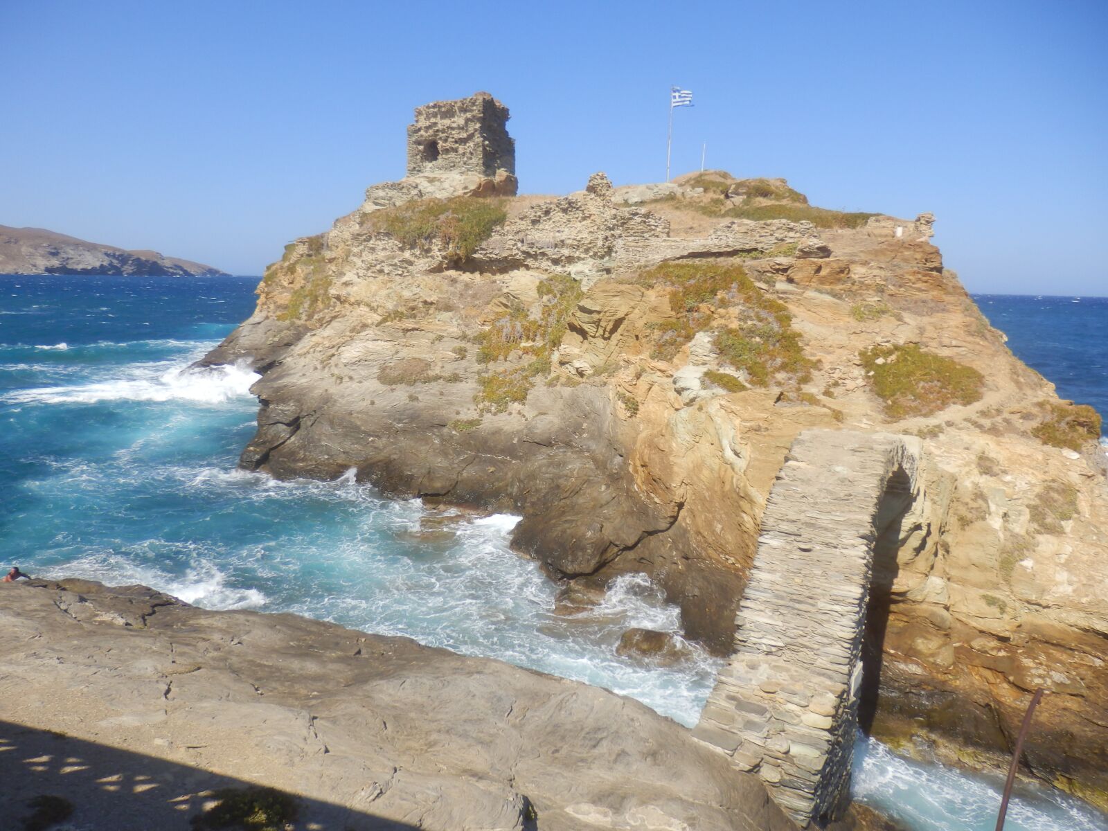 Olympus SZ-31MR sample photo. Sea, island, andros photography