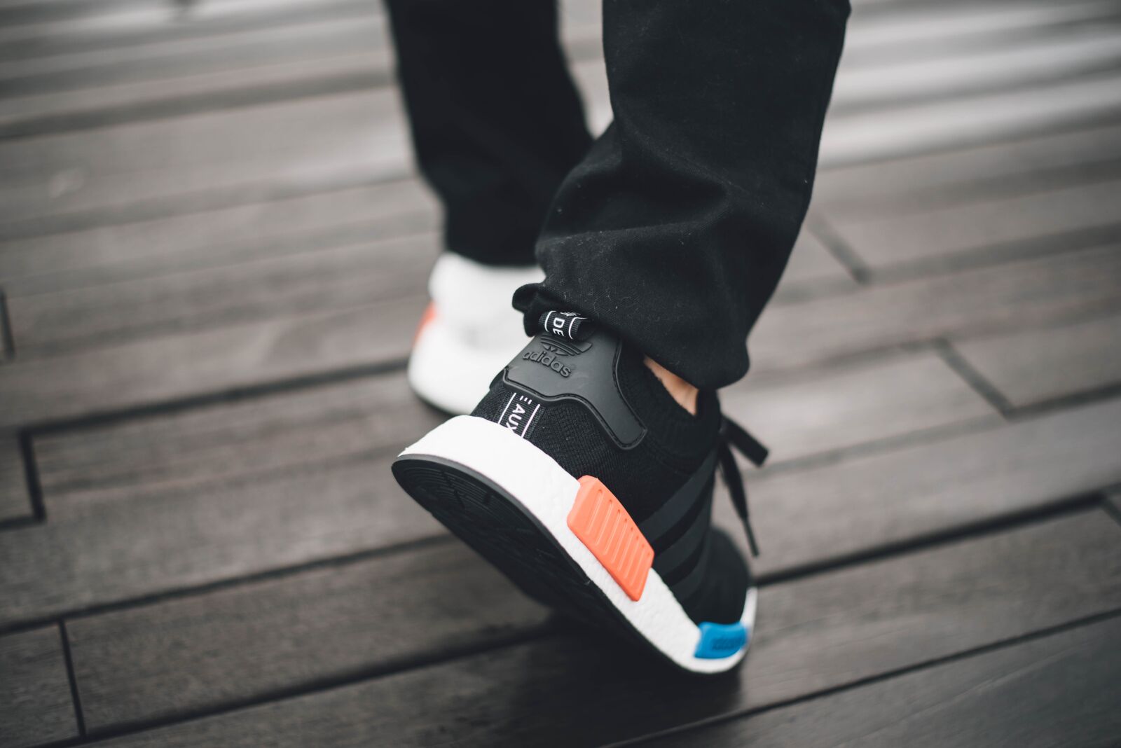 Nikon D750 sample photo. Adidas, blur, close-up photography