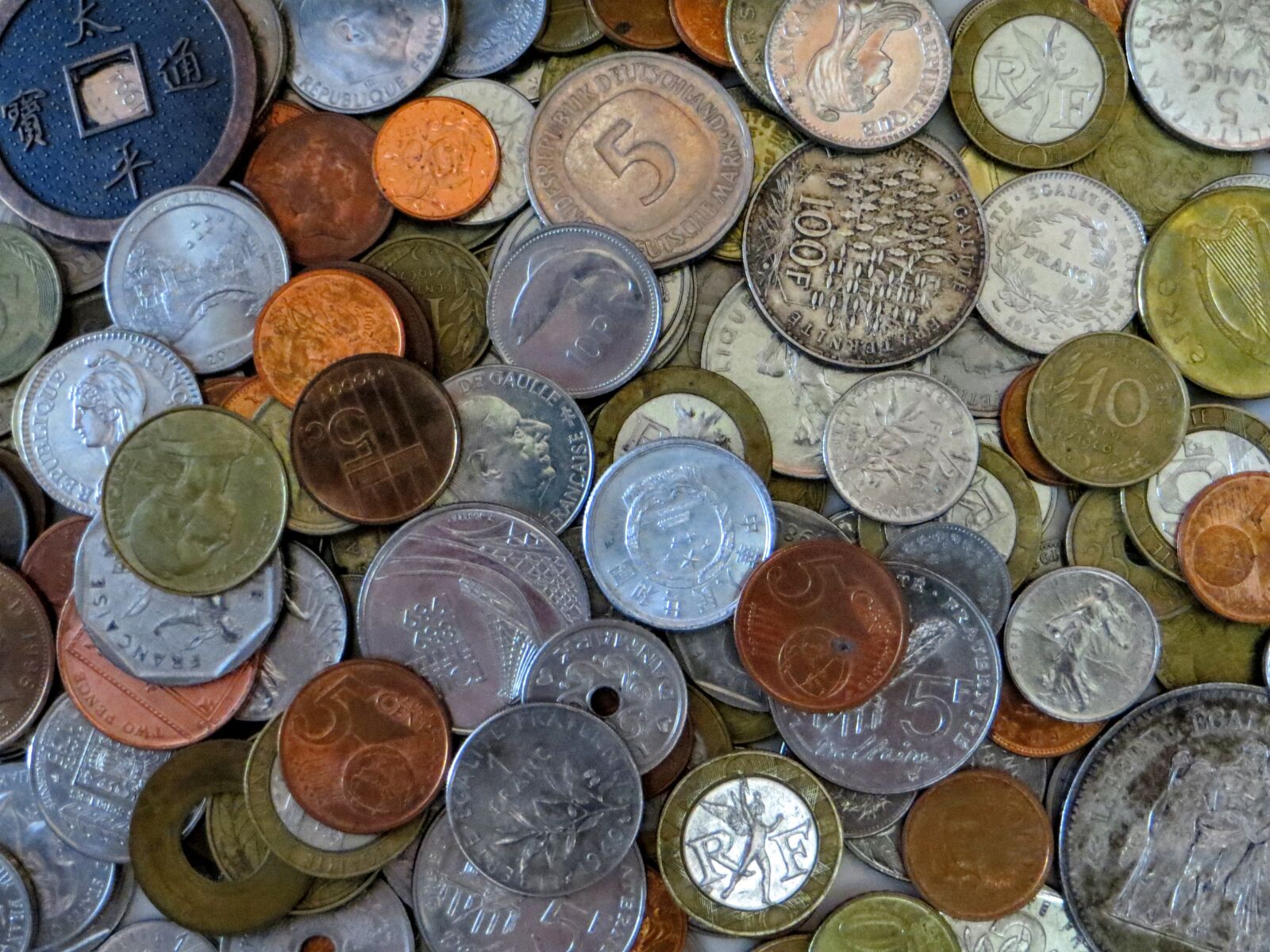 Canon PowerShot SX260 HS sample photo. Coins, countries, money, old photography