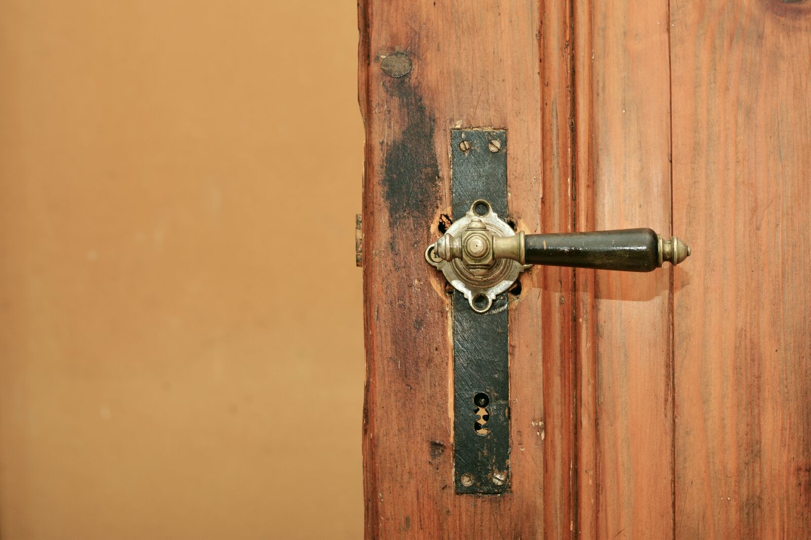 Nikon D5200 sample photo. Wooden door, door handle photography
