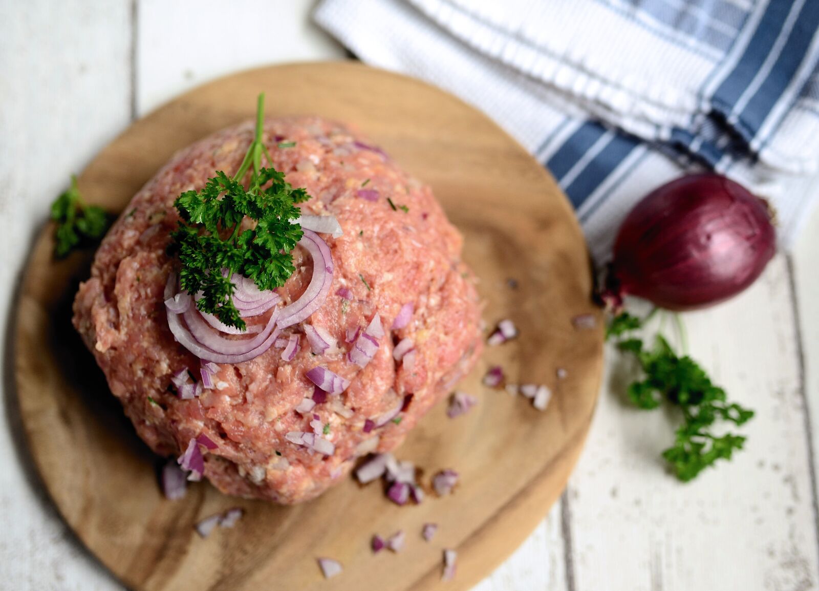 Nikon D610 sample photo. Minced meat, meat, meatloaf photography