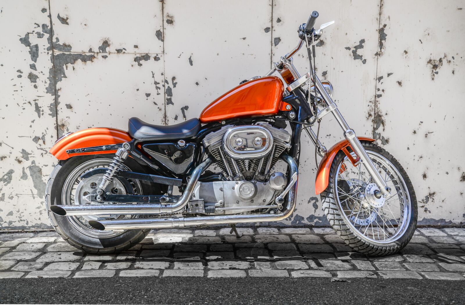 Nikon D610 sample photo. Parked, motorcycle, motorbike photography