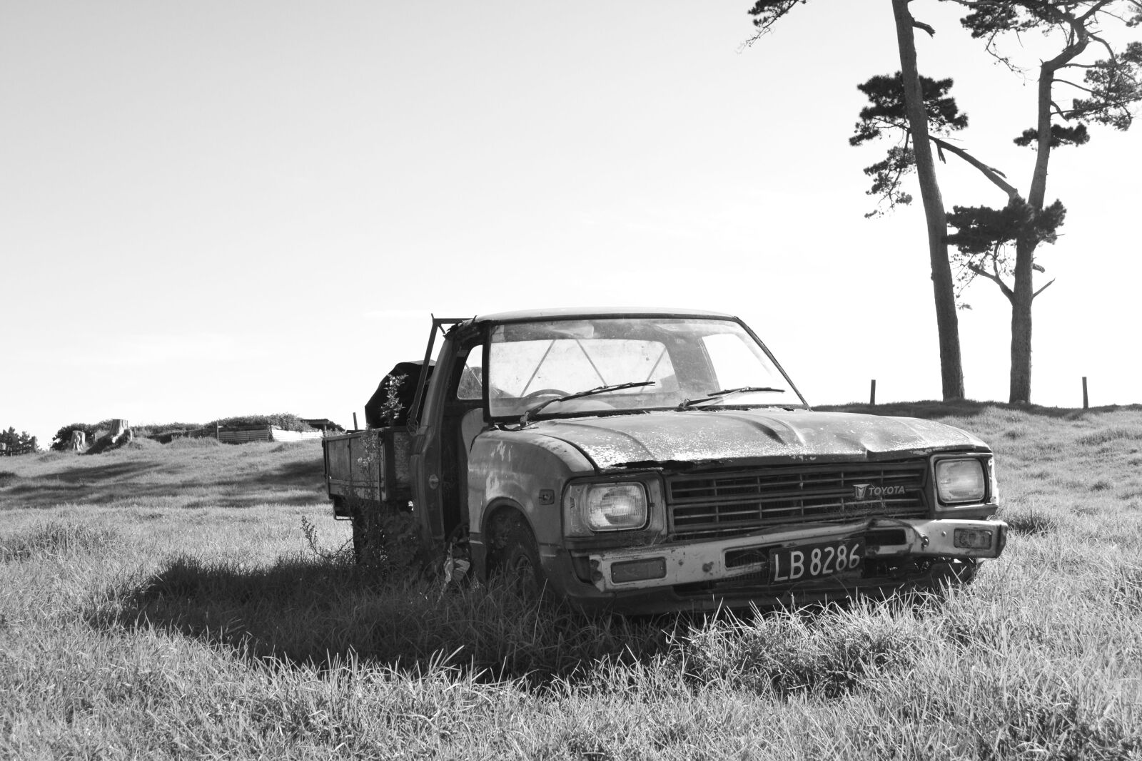 Nikon D3100 sample photo. Hilux, rusty, ute photography
