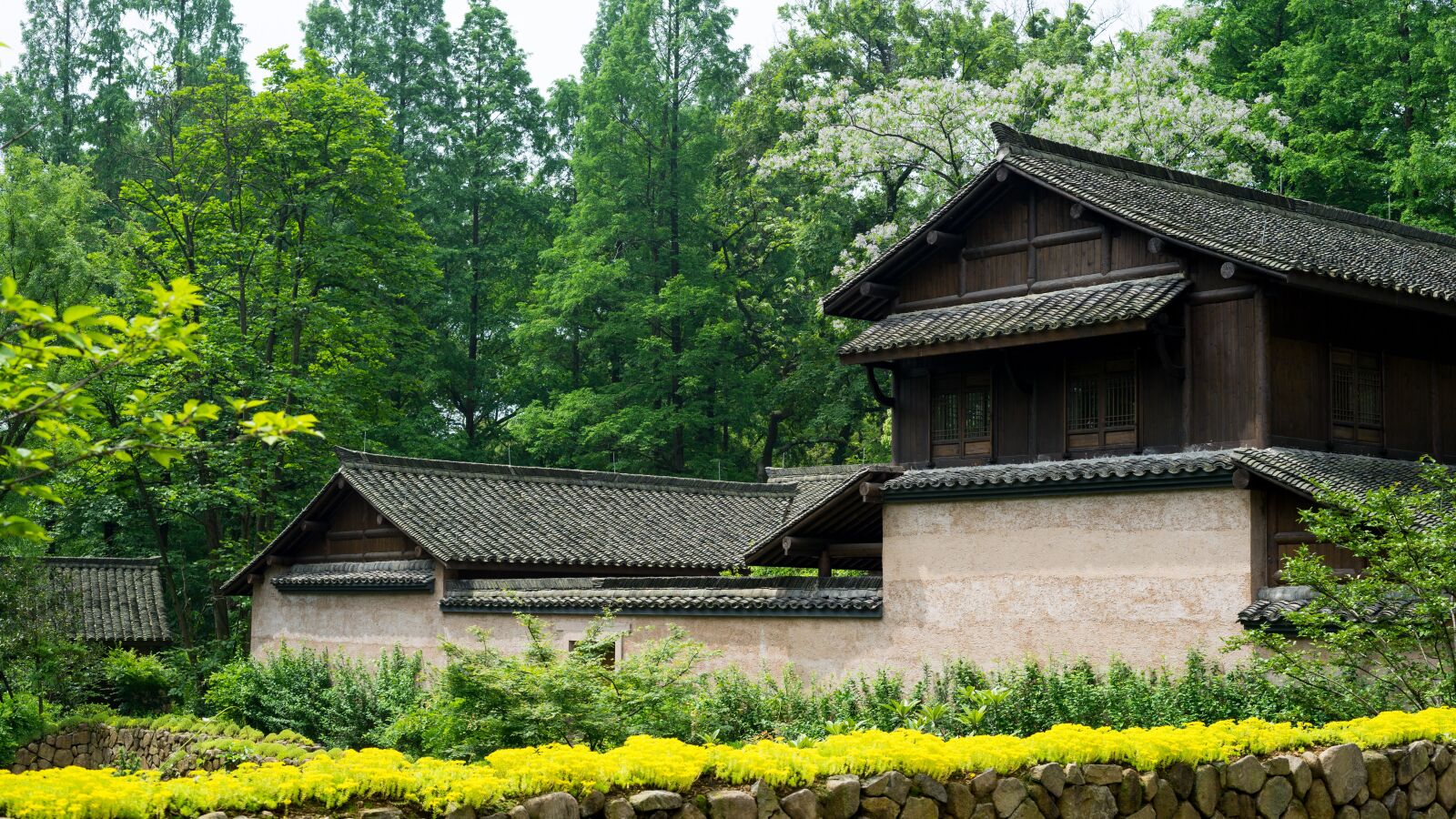 Sony a7 + Sony FE 50mm F1.8 sample photo. Building, garden, traditional building photography
