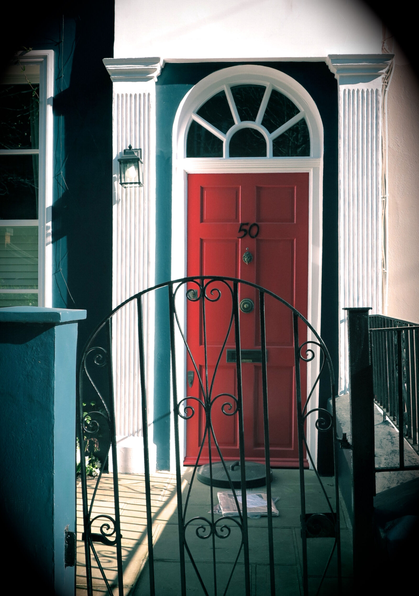Canon PowerShot G1 X sample photo. Door, london, red, door photography