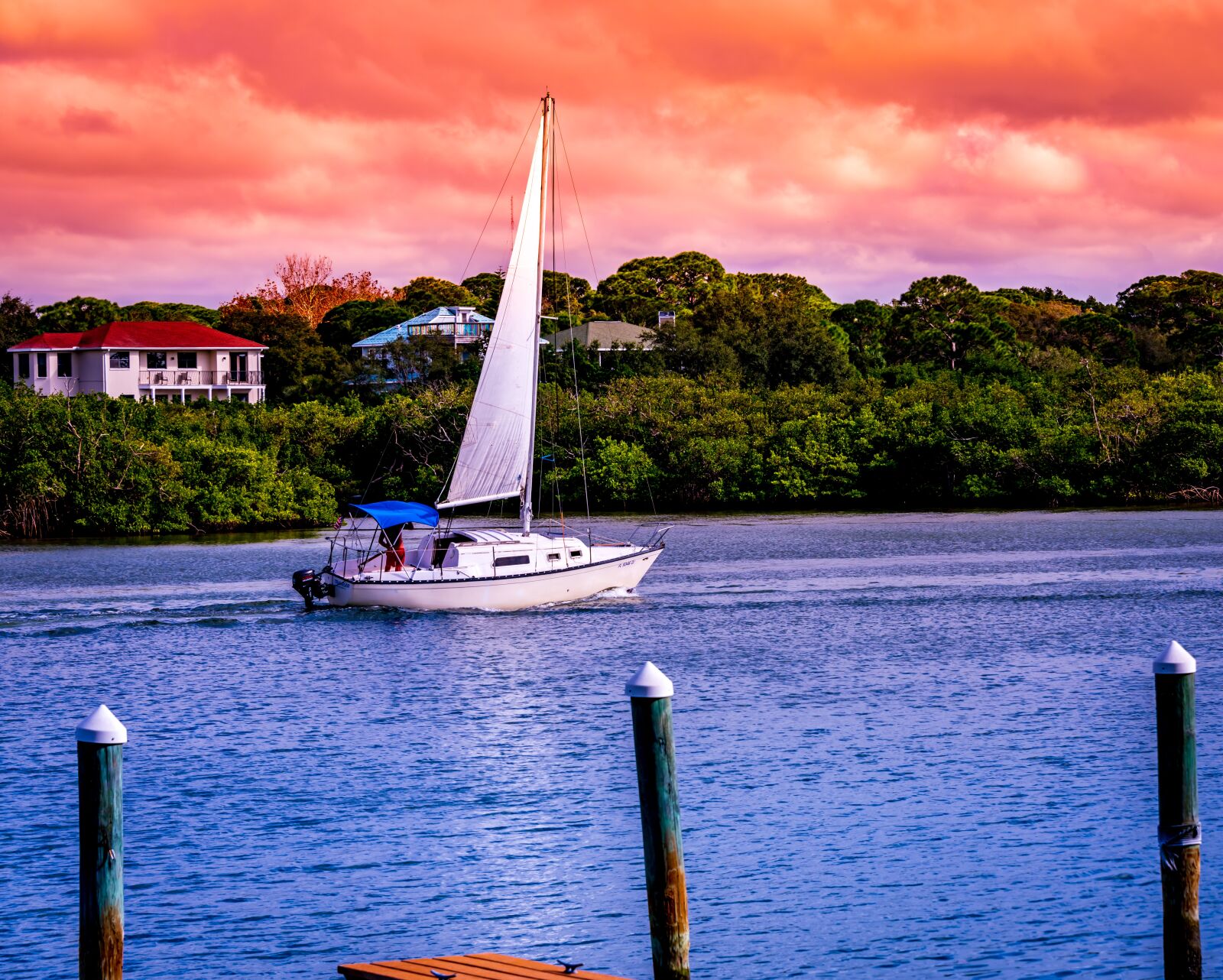 Nikon D850 sample photo. Boat, sailboat, intercoastal photography