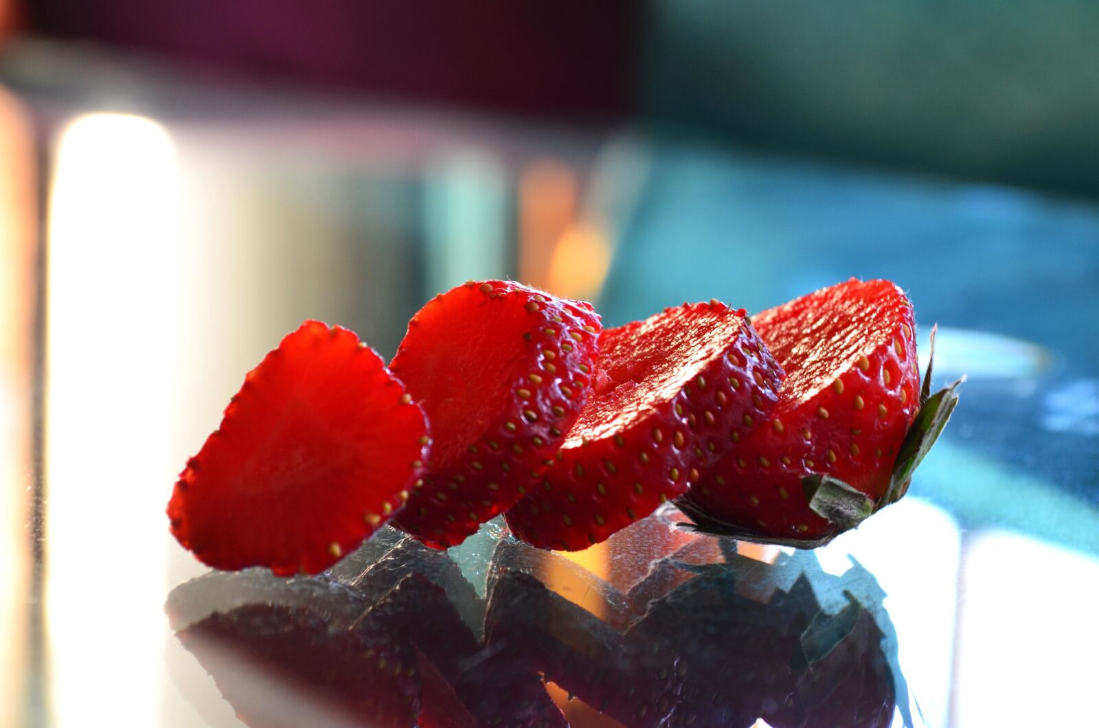 Nikon D5100 sample photo. Fruit, strawberry, decoration, glass photography