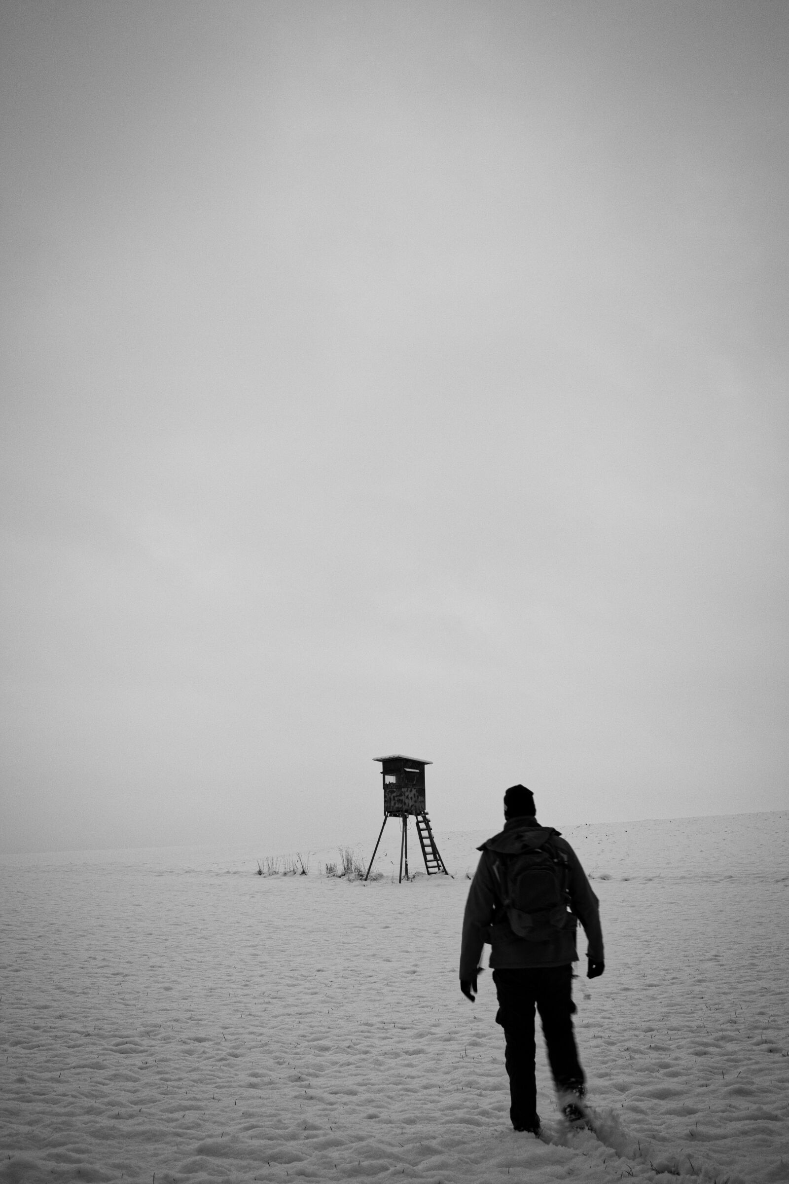 Canon EF-S 24mm F2.8 STM sample photo. Winter, hunting, snow photography