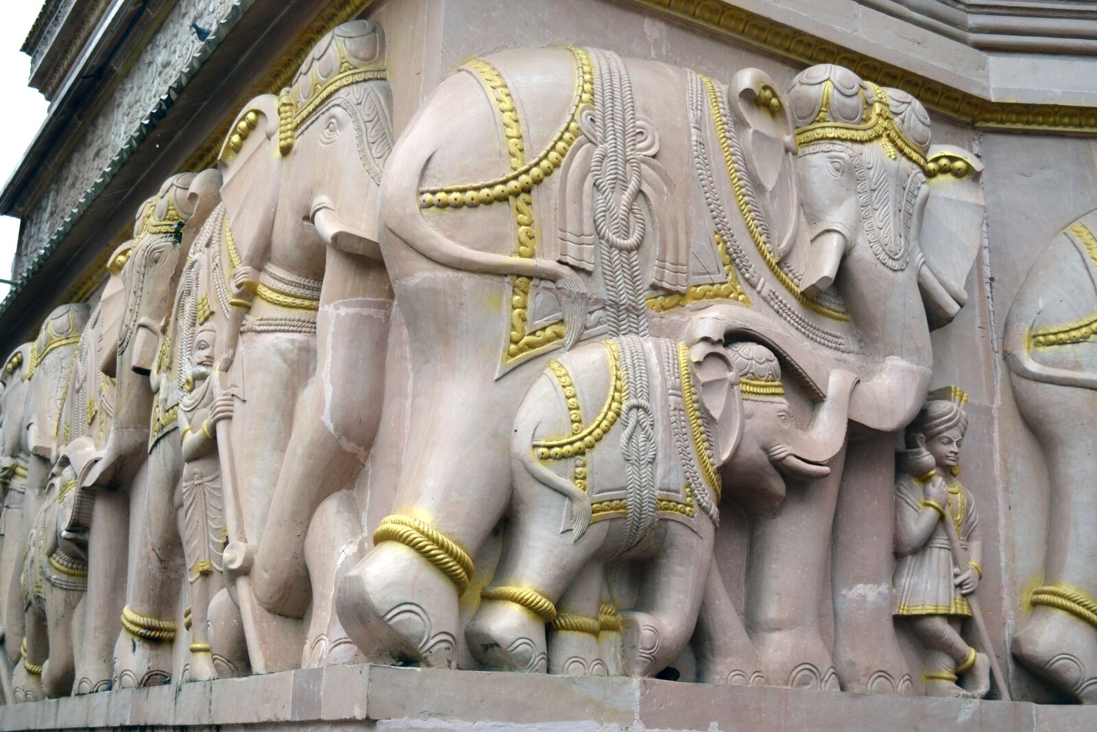 Nikon D3100 sample photo. Elephants, building, old building photography