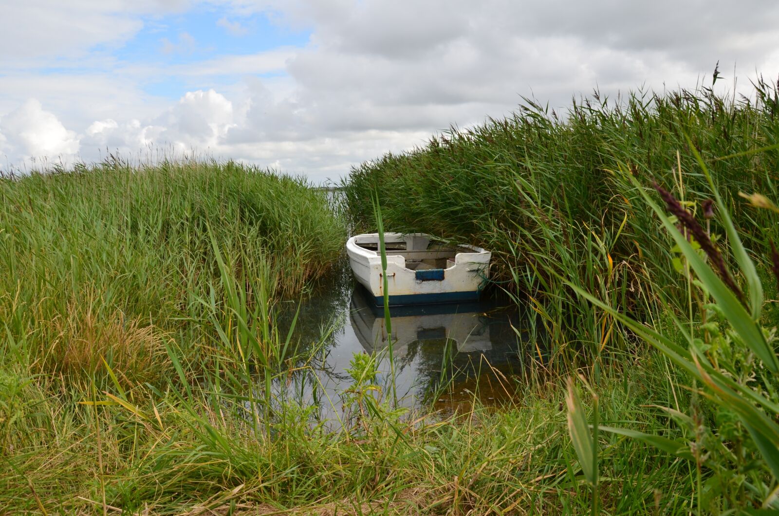 Nikon D5100 sample photo. Denmark, nissum fjord, boat photography