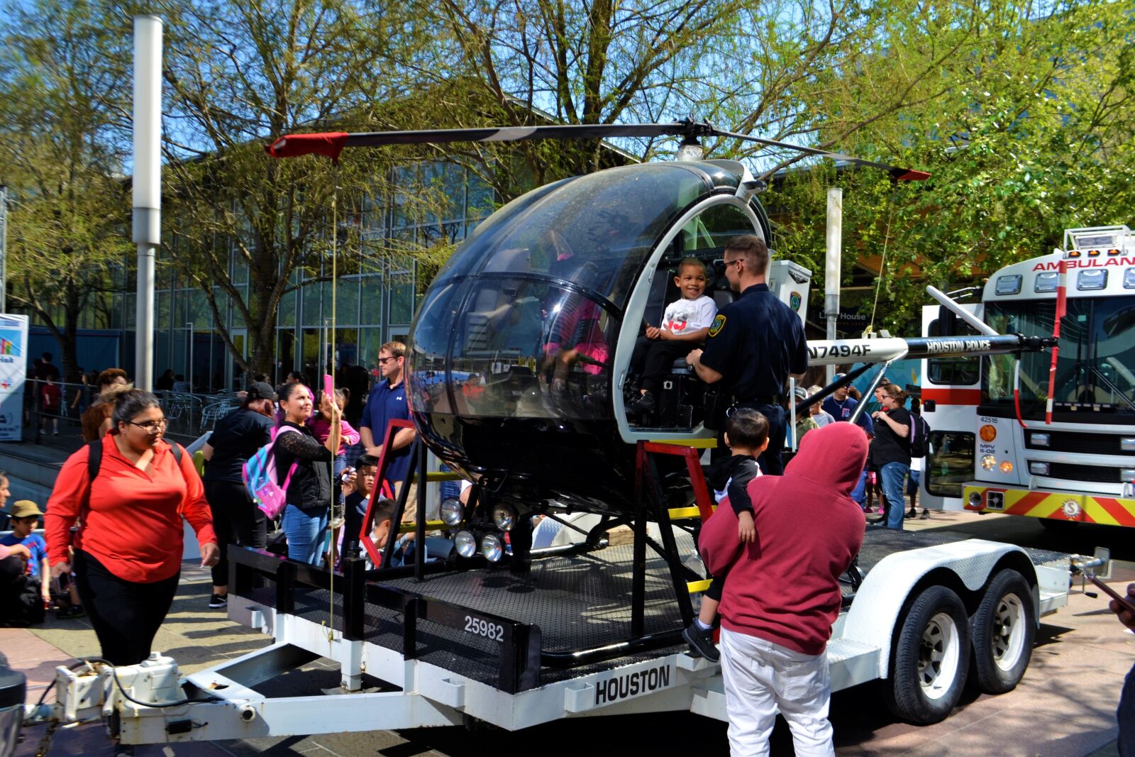 Nikon D3100 sample photo. Helicopter, event, police officer photography